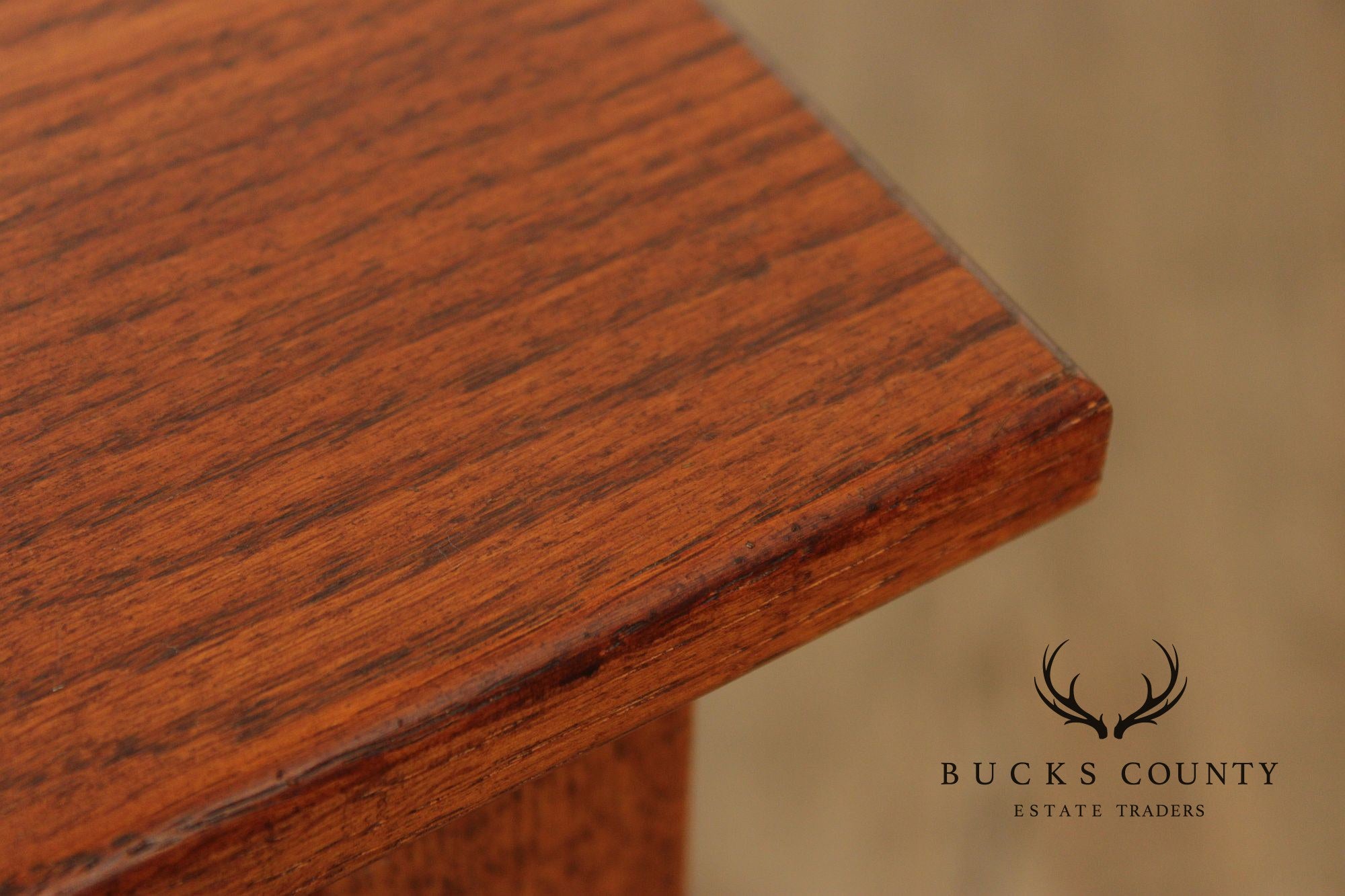 Shaker Style Narrow Oak Console Table