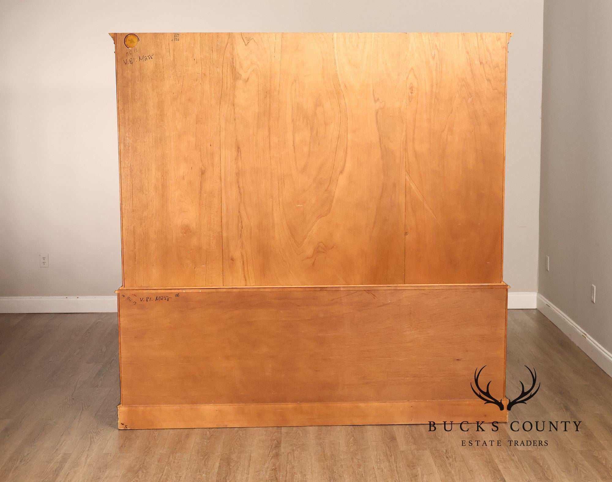 Georgian Style English Mahogany Four Door Bookcase Breakfront