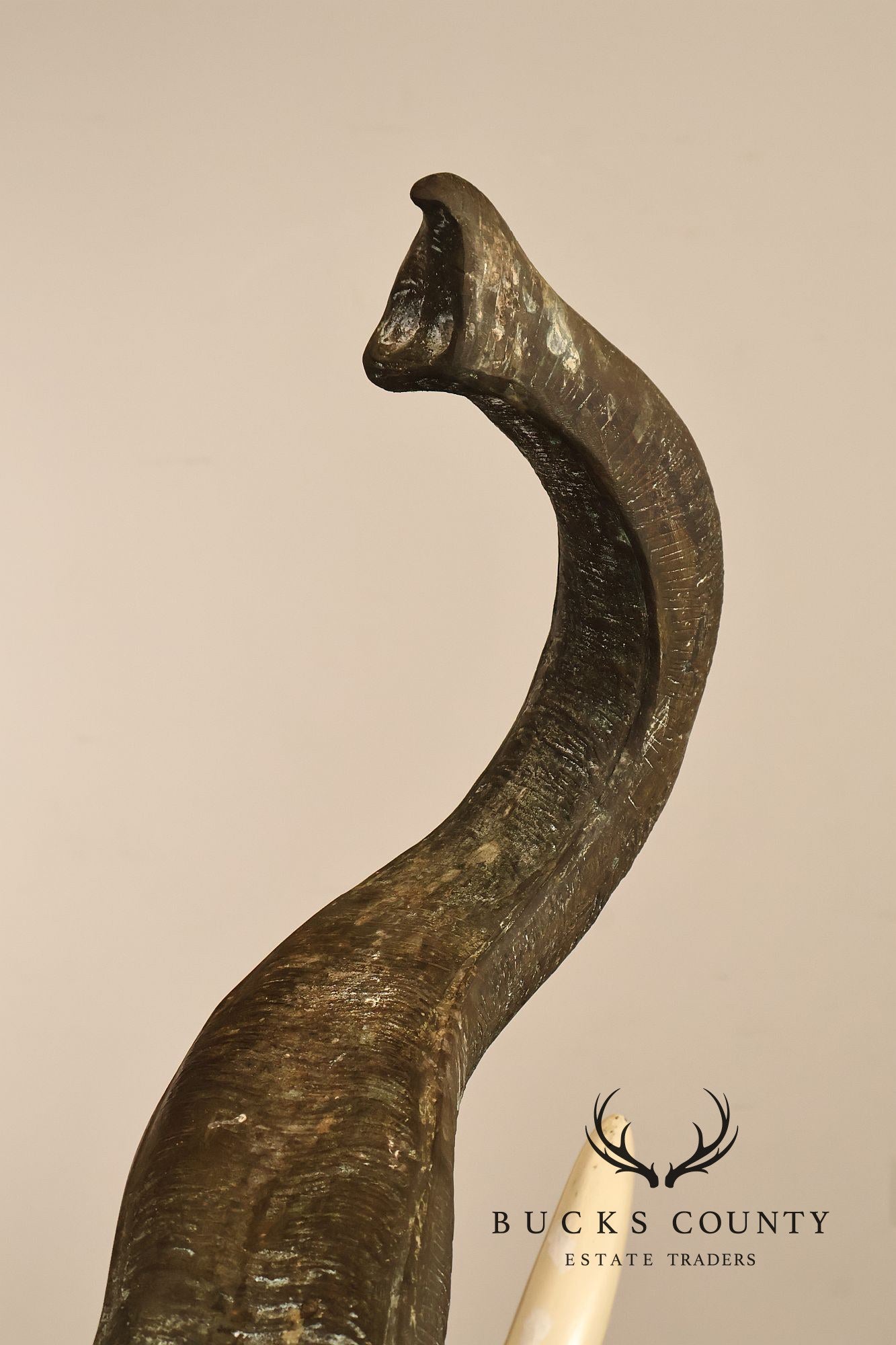 Monumental Cast Bronze Raised Trunk Elephant Garden Statue