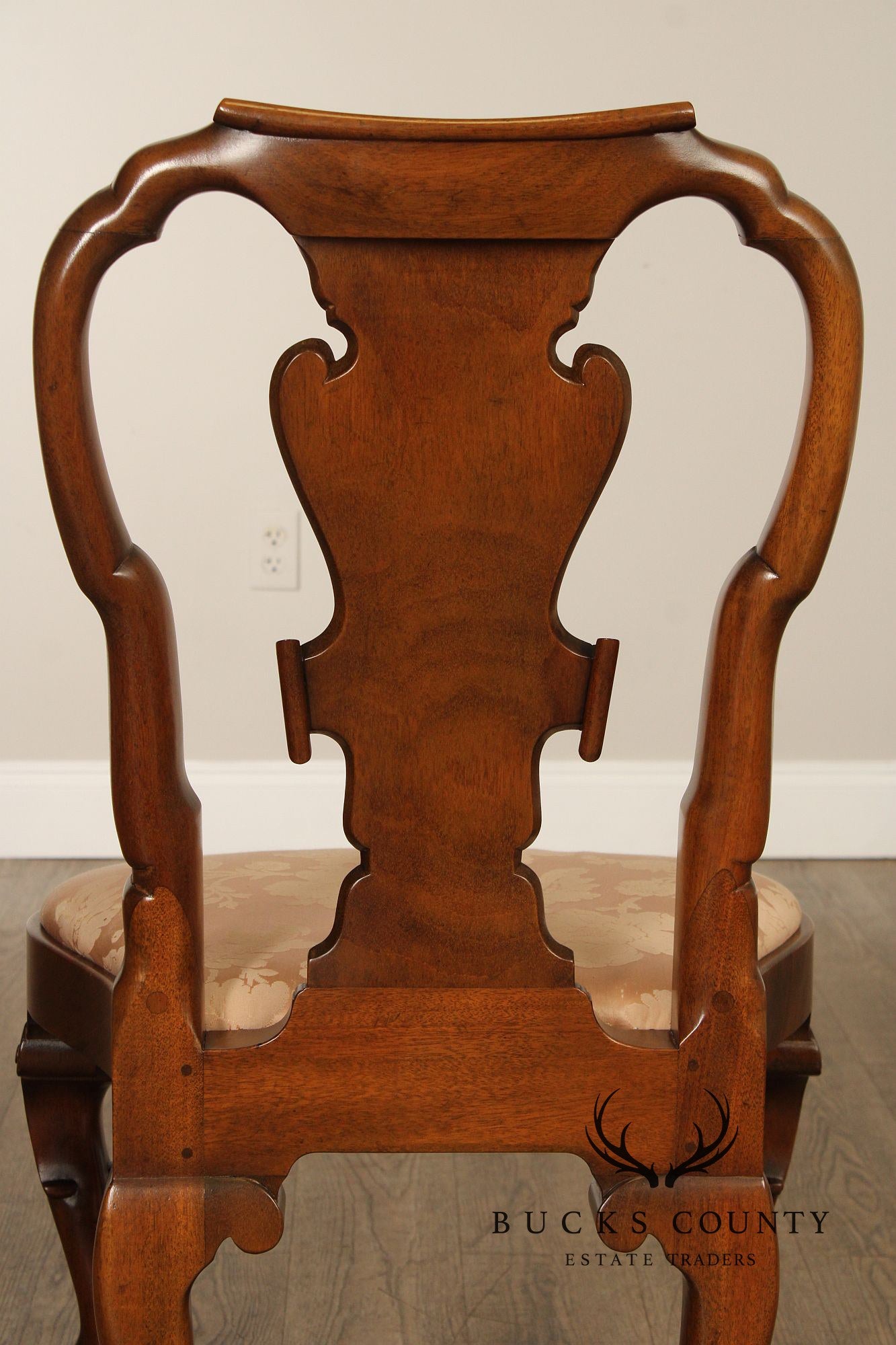 Kittinger Colonial Williamsburg Collection Set Of Four Mahogany Georgian Style Dining Chairs CW180