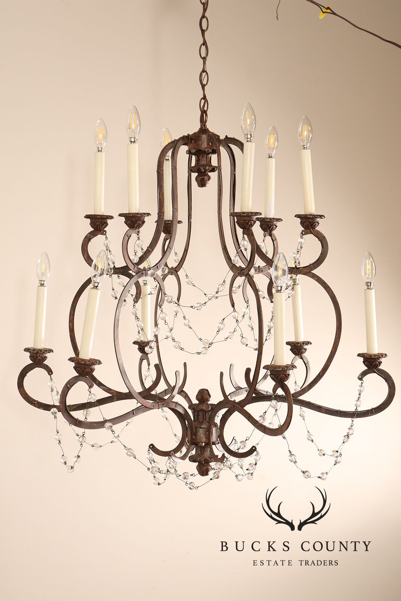 Niermann Weeks Avignon Iron Chandelier