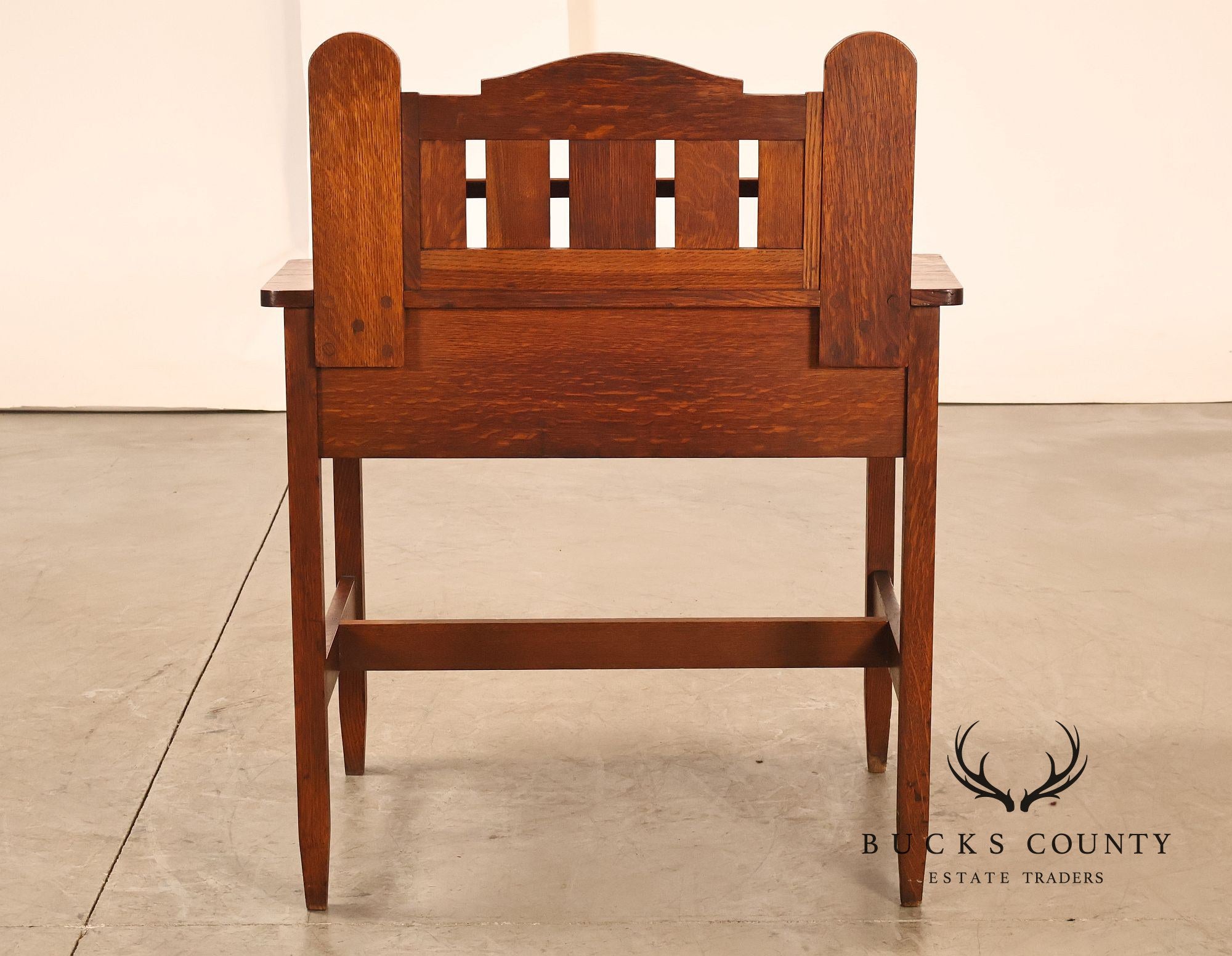 Antique Stickley Brothers “Balmoral” Arts And Crafts Oak Writing Desk