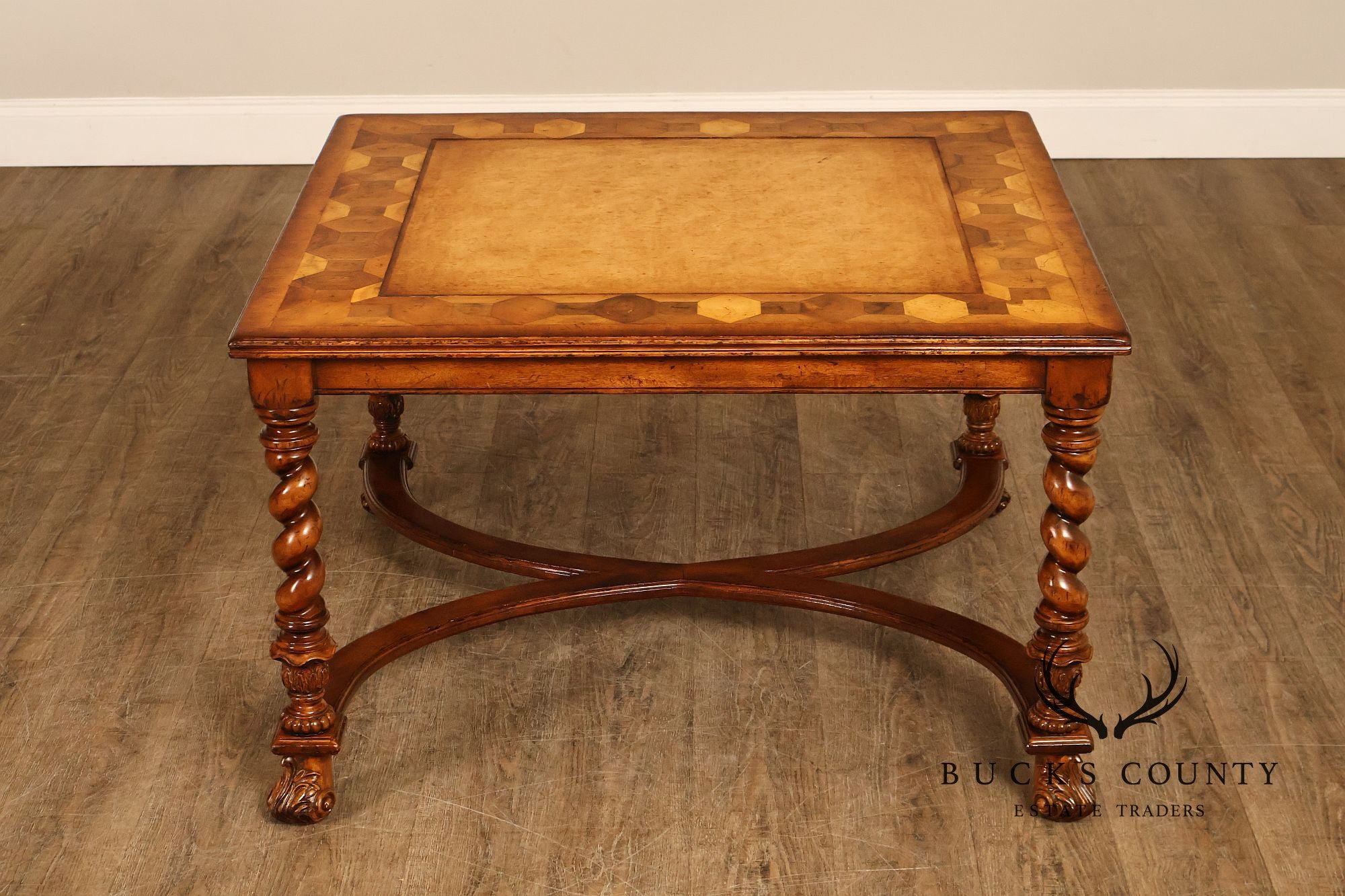 Jonathan Charles Square Top Oyster Coffee Table With Slides