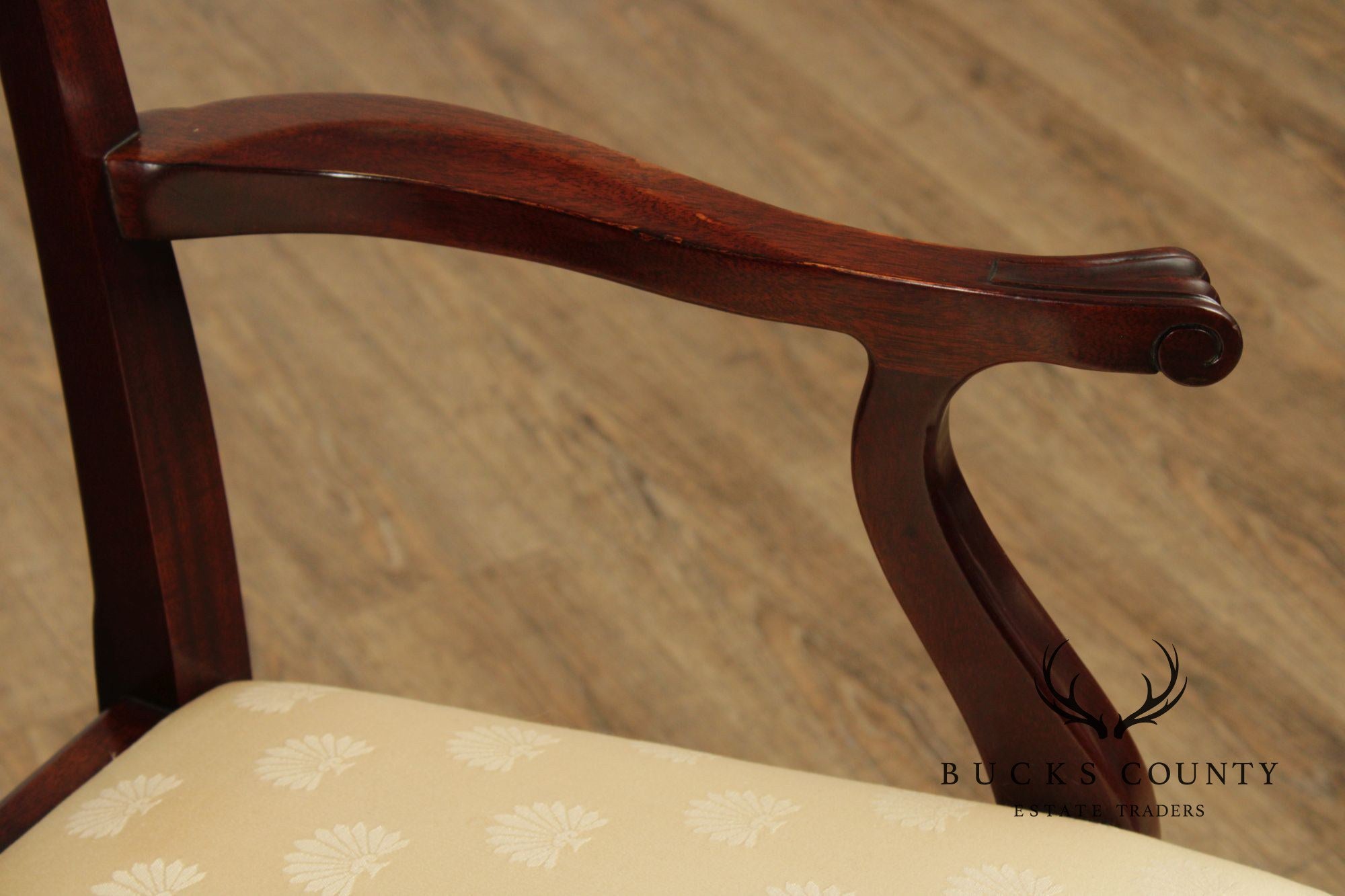 Kindel Chippendale Style Set of Eight Mahogany Dining Chairs