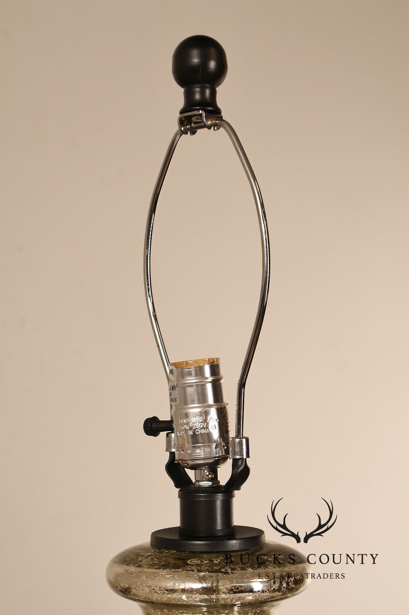 Contemporary Mercury Glass Table Lamp