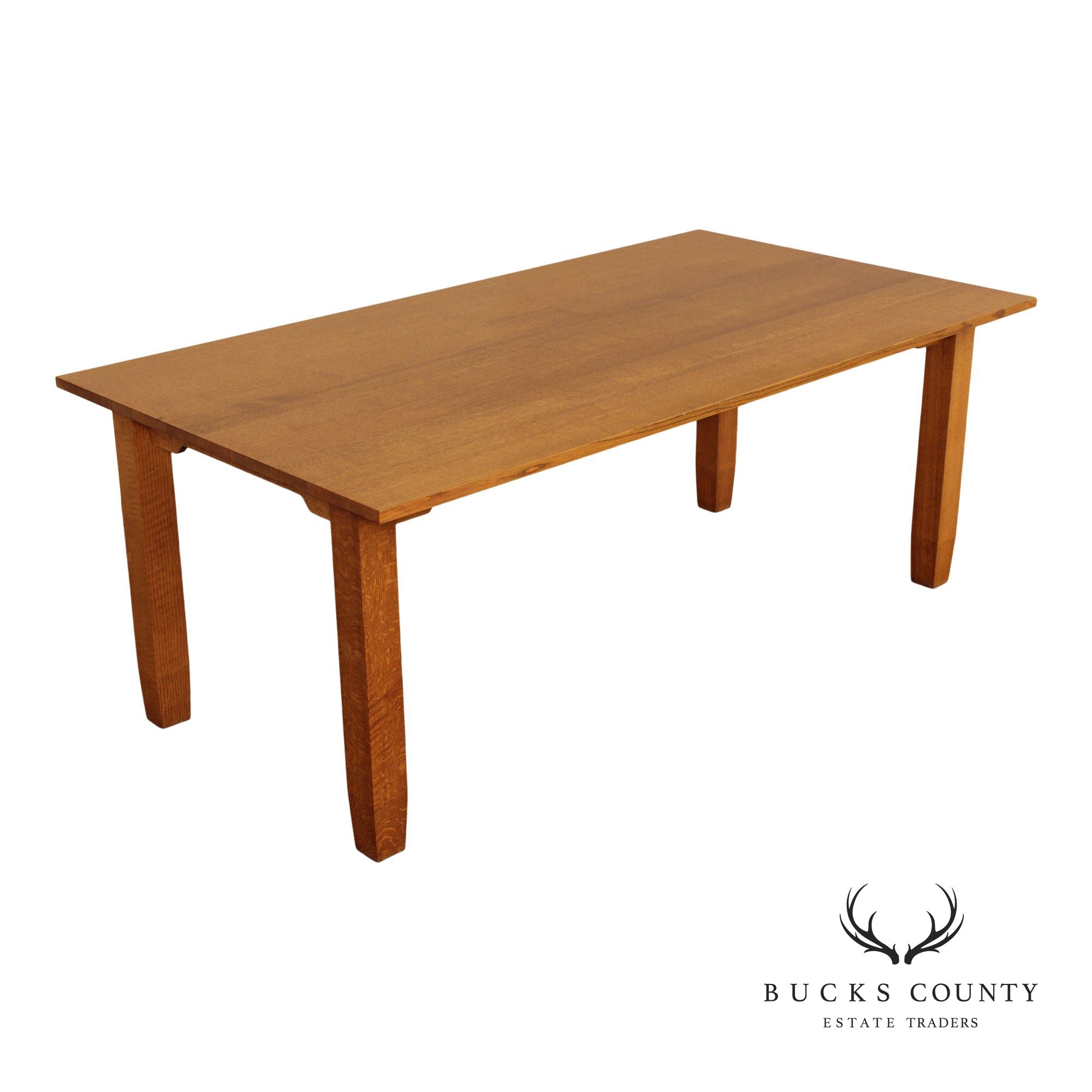 Mission Style Solid Oak Dining Table