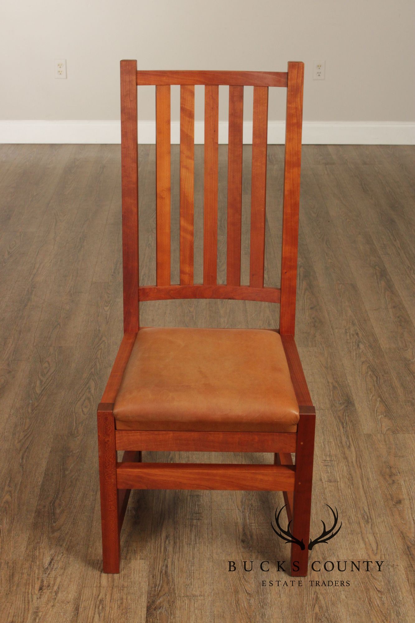 Thomas Moser Mission Style Set Of Six Cherry Dining Chairs