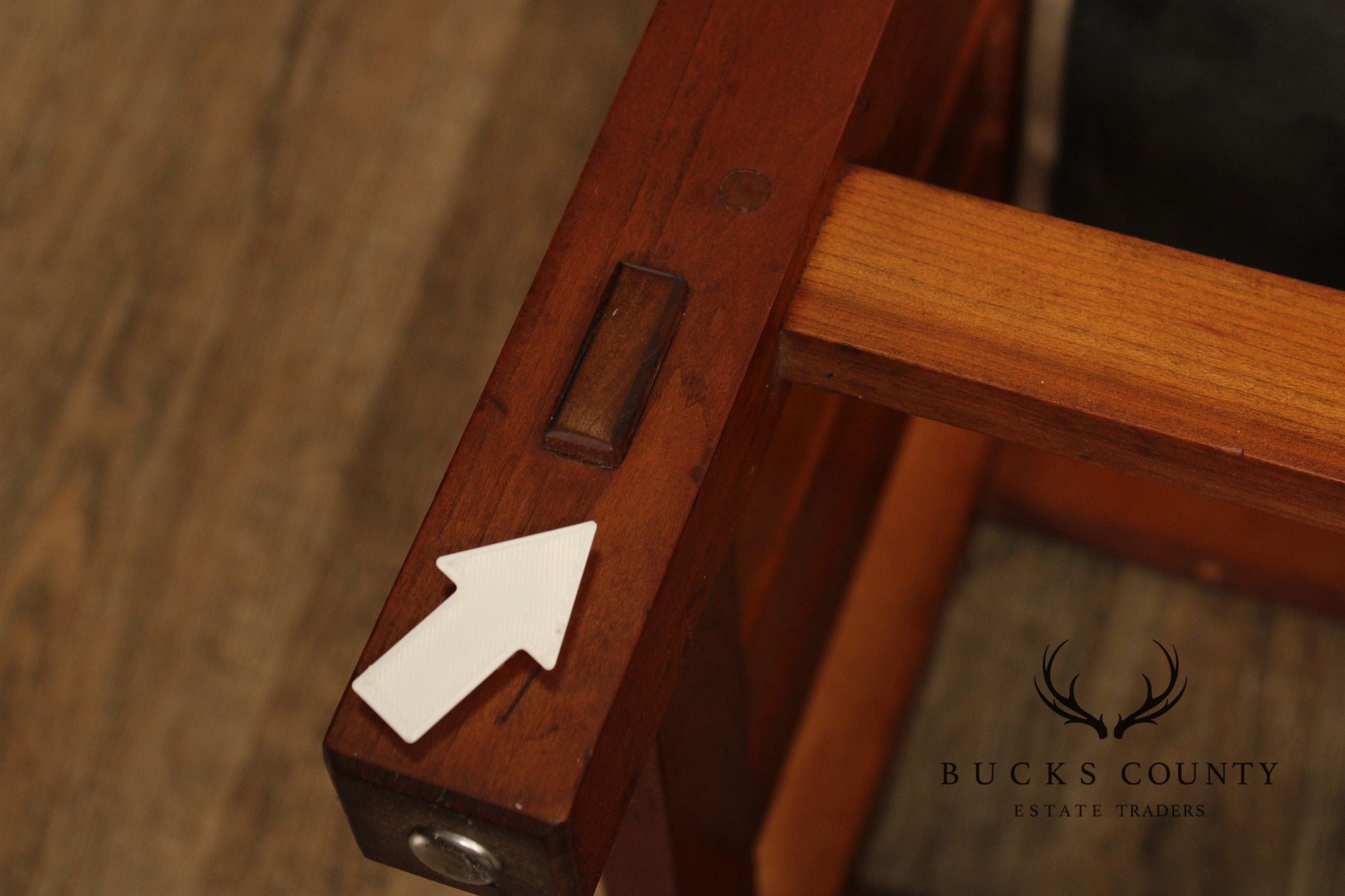 Stickley Mission Collection Cherry and Leather Footstool