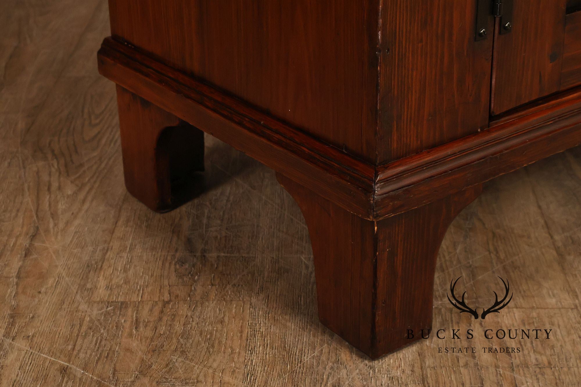 Stephen Von Hohen Pine Two Piece Stepback Cupboard