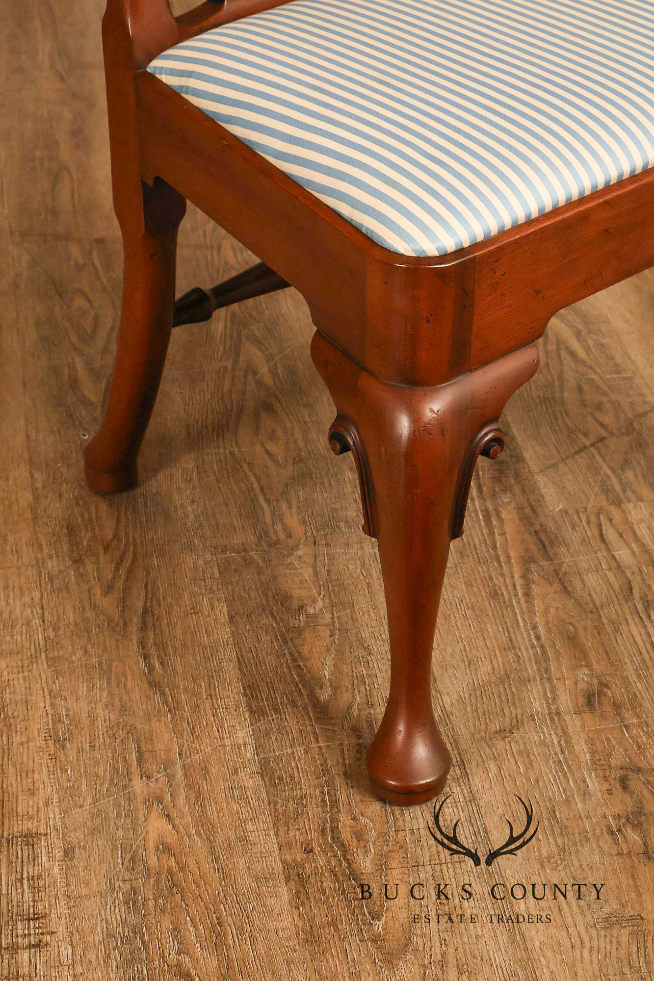 Kittinger Colonial Williamsburg Queen Anne Style Set Of Six Mahogany Dining Chairs