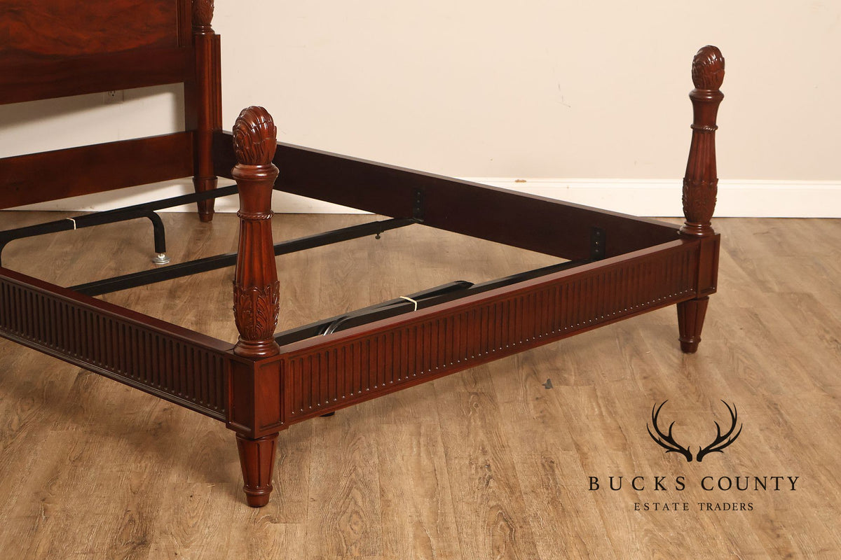 Henkel Harris Mahogany Low-Post Queen Bed