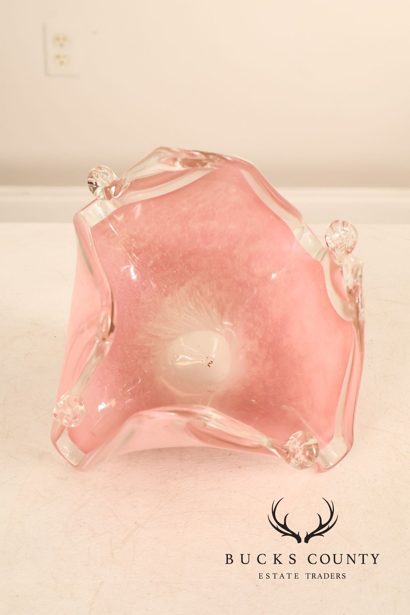 Murano Hand-Blown Decorative Vase