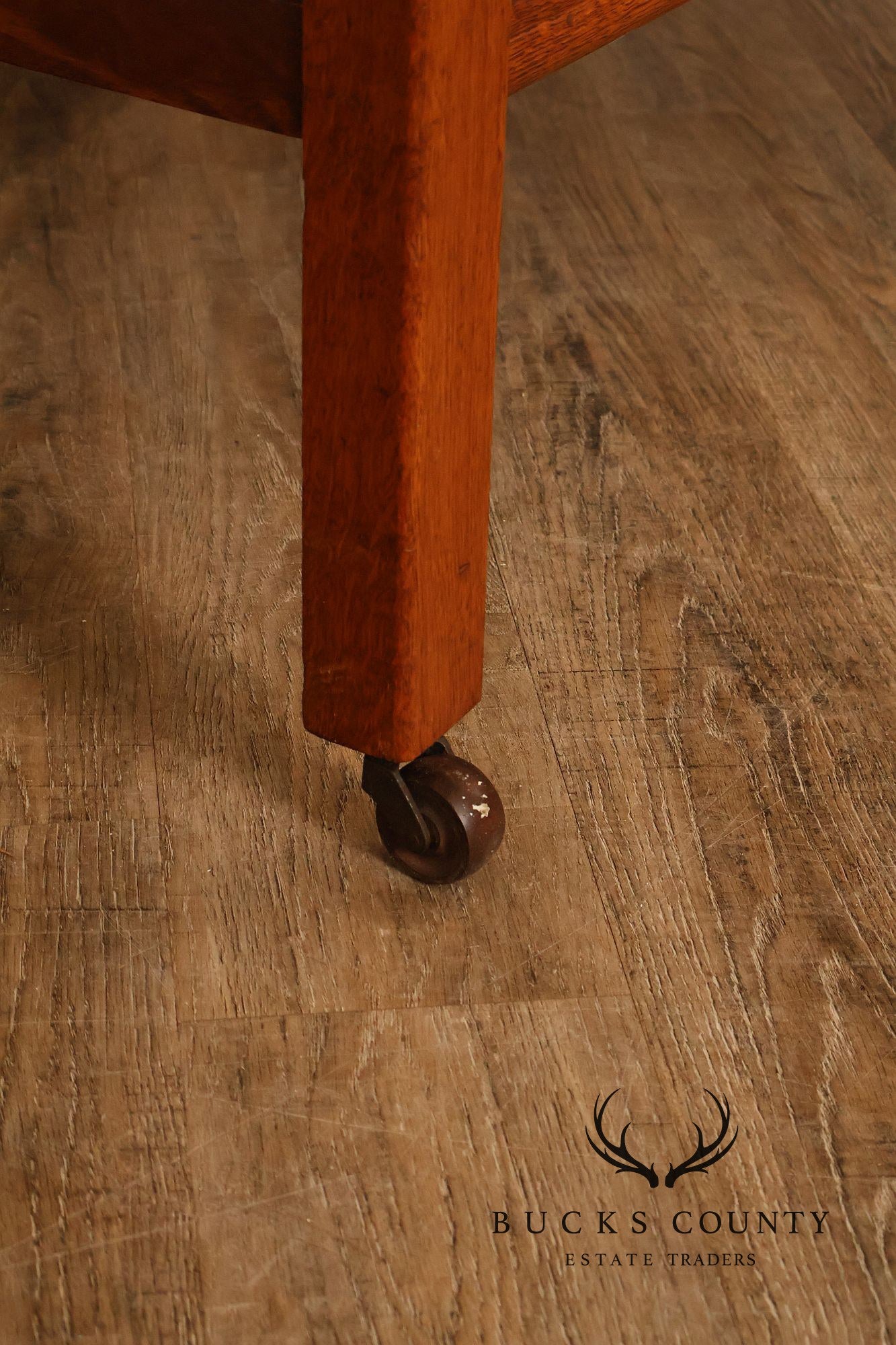 Antique American Victorian Oak Full Size High Back Bed