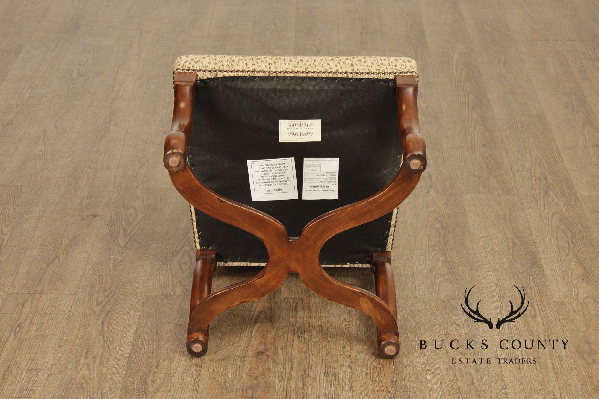 Minton-Spidell Set Of Four Os De Mouton Style 'Dauphine' Walnut Dining Chairs