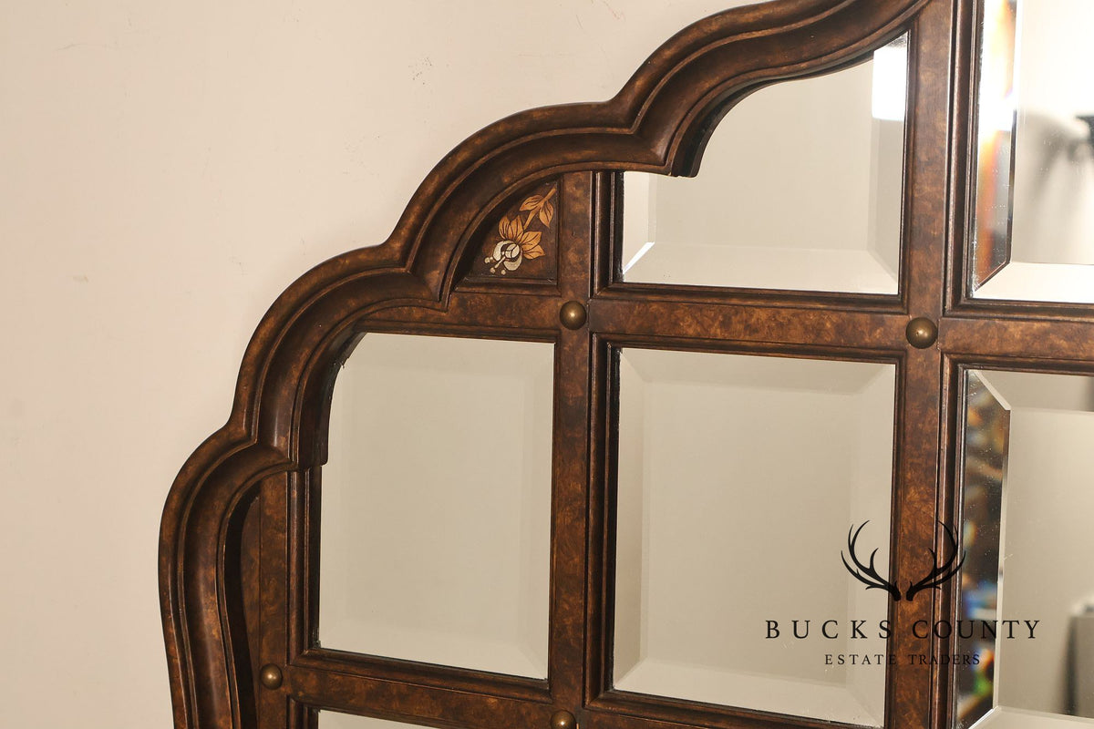 John Widdicomb British India Large Beveled Panel Wall Mirror