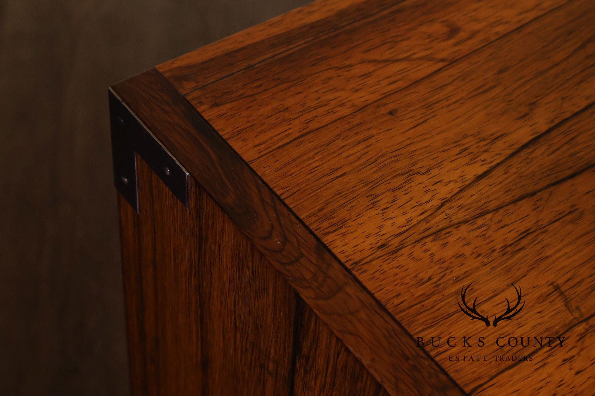 Baker Campaign Style Rosewood Low Chest