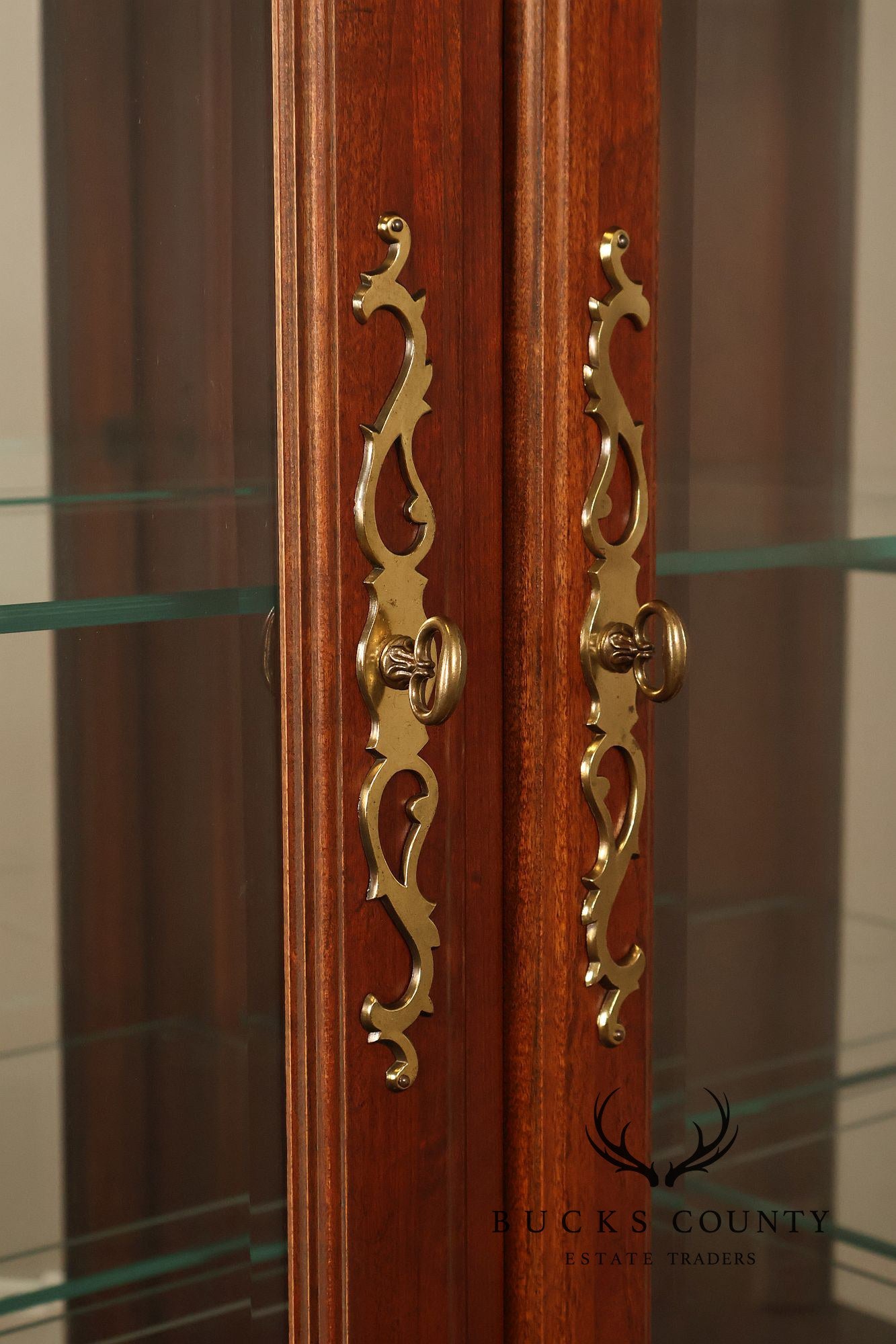 Pennsylvania House Georgian Revival Cherry Lighted Cherry China Cabinet