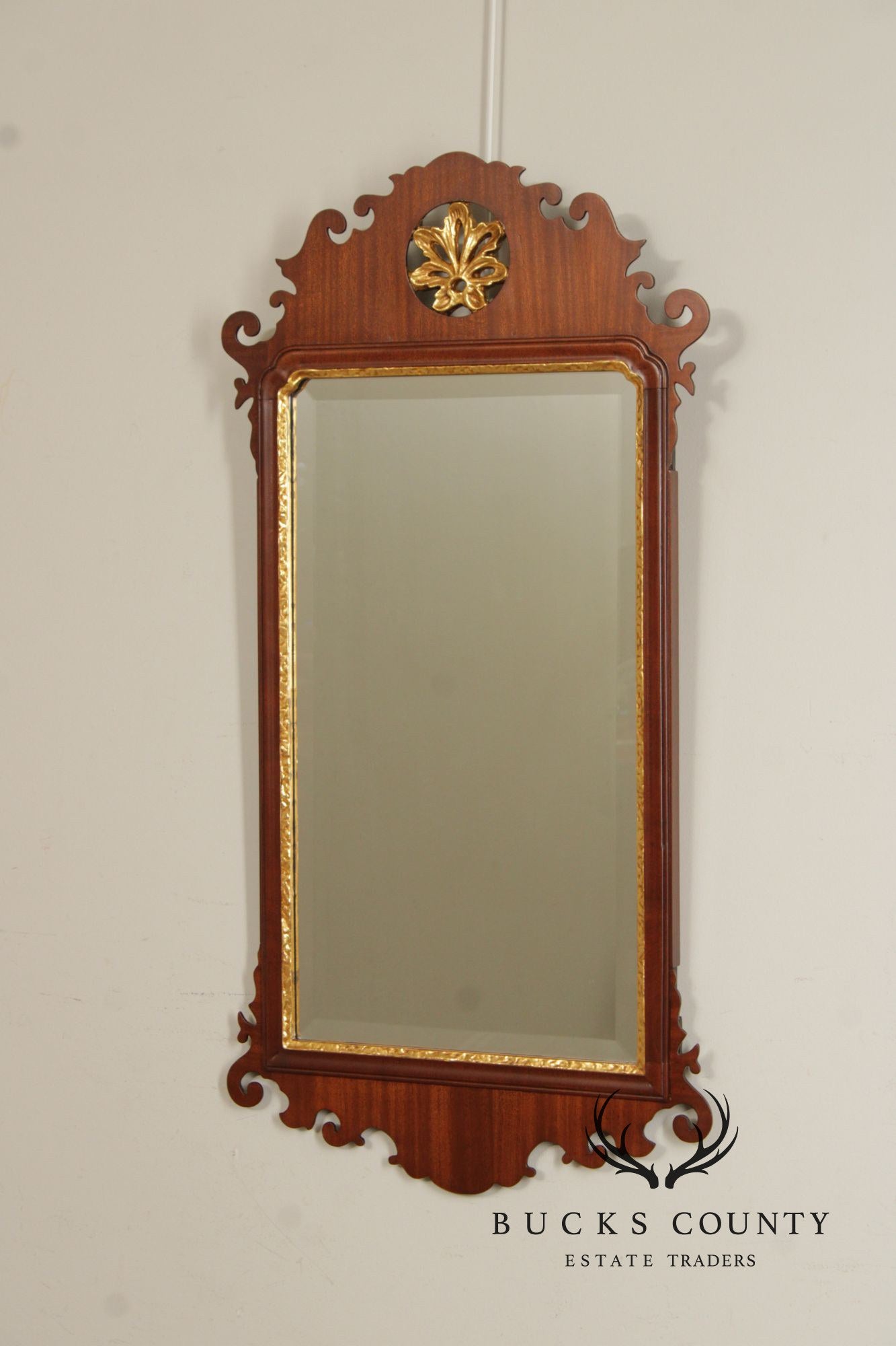 Friedman Brothers Colonial Williamsburg Mahogany Wall Mirror