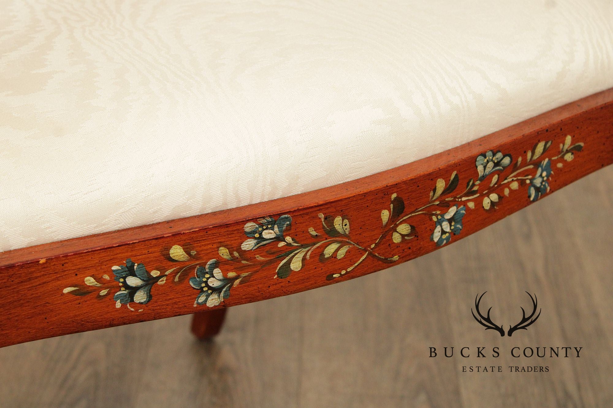 Casa Stradivari Painted Hepplewhite Style Shield Back Pair Of Armchairs