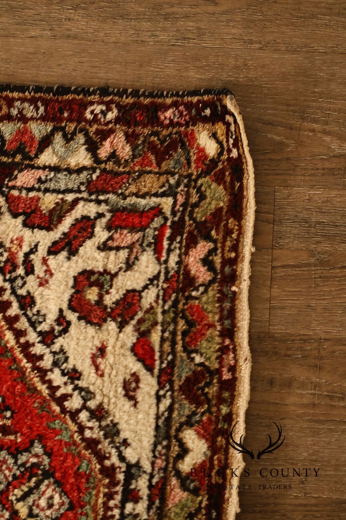 Hamedan Vintage Hand Woven Wool Area Rug