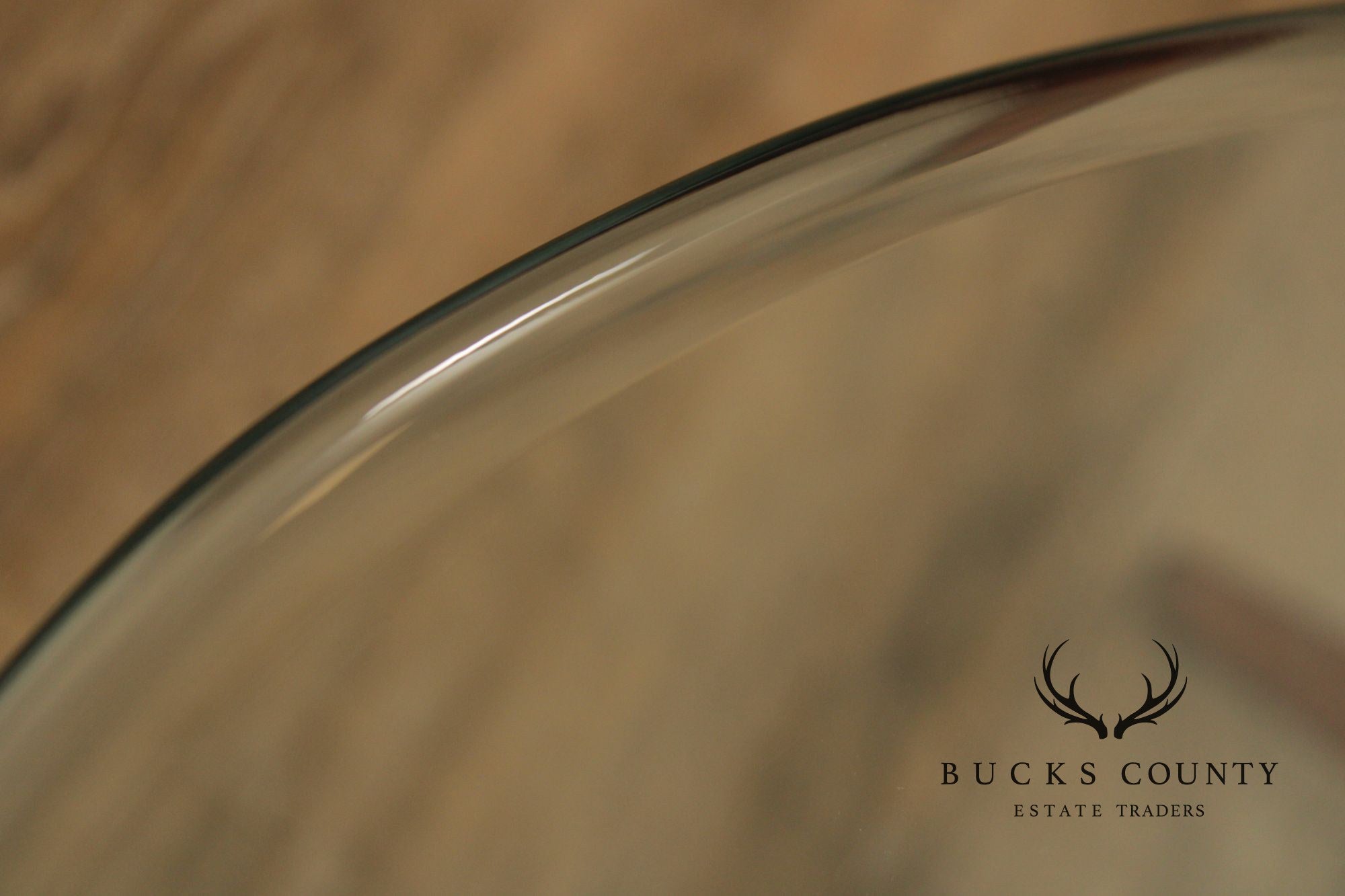 Mid Century Modern Glass Top Walnut Coffee Table