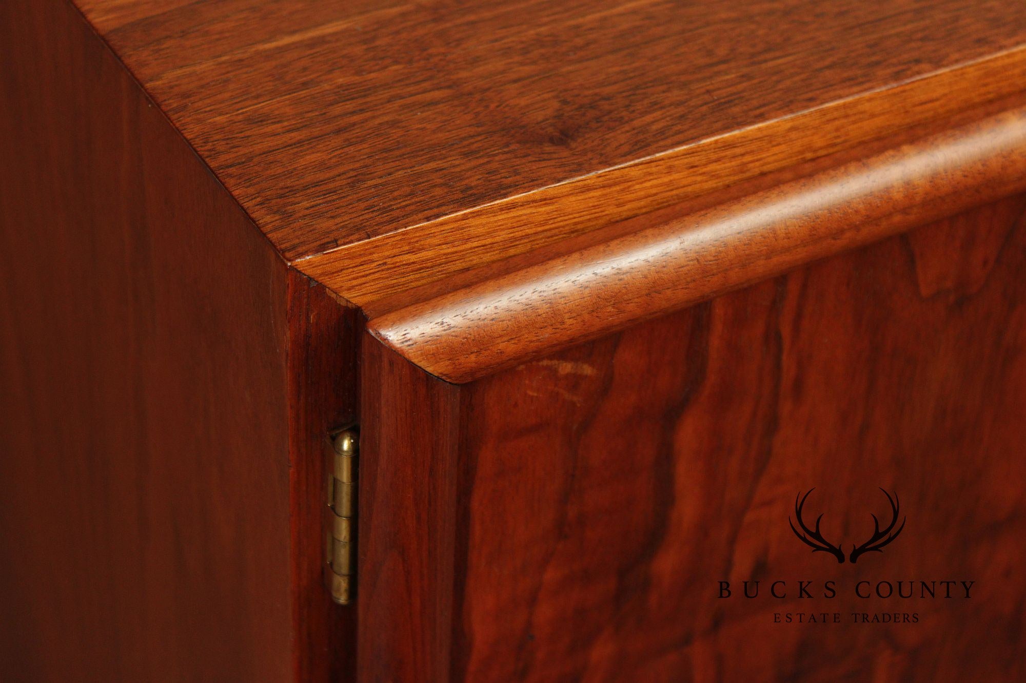 Brown Saltman Mid-Century Modern Walnut Cube Cabinet Coffee Table