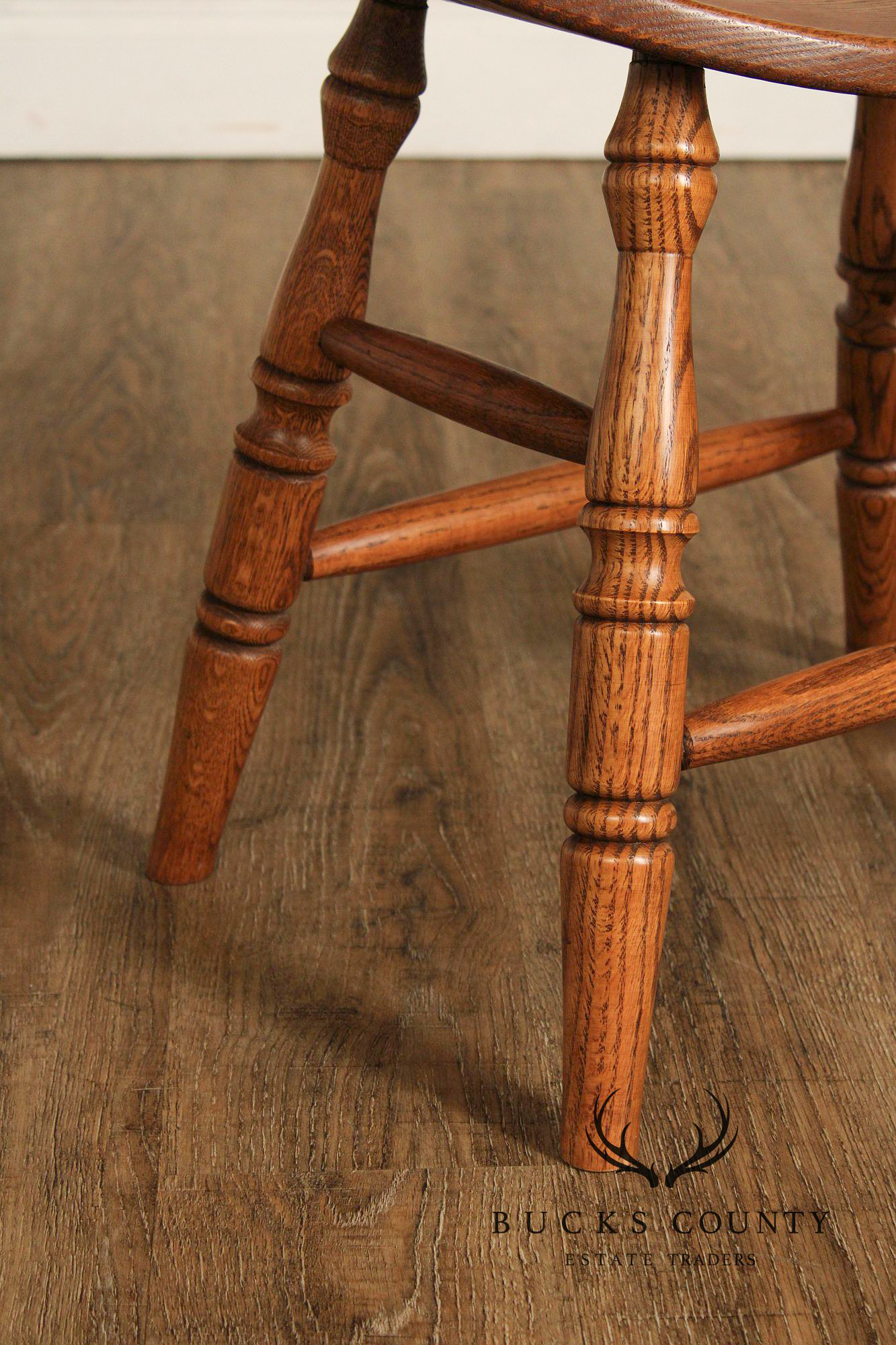 Quality Oak Saddle Seat Stool