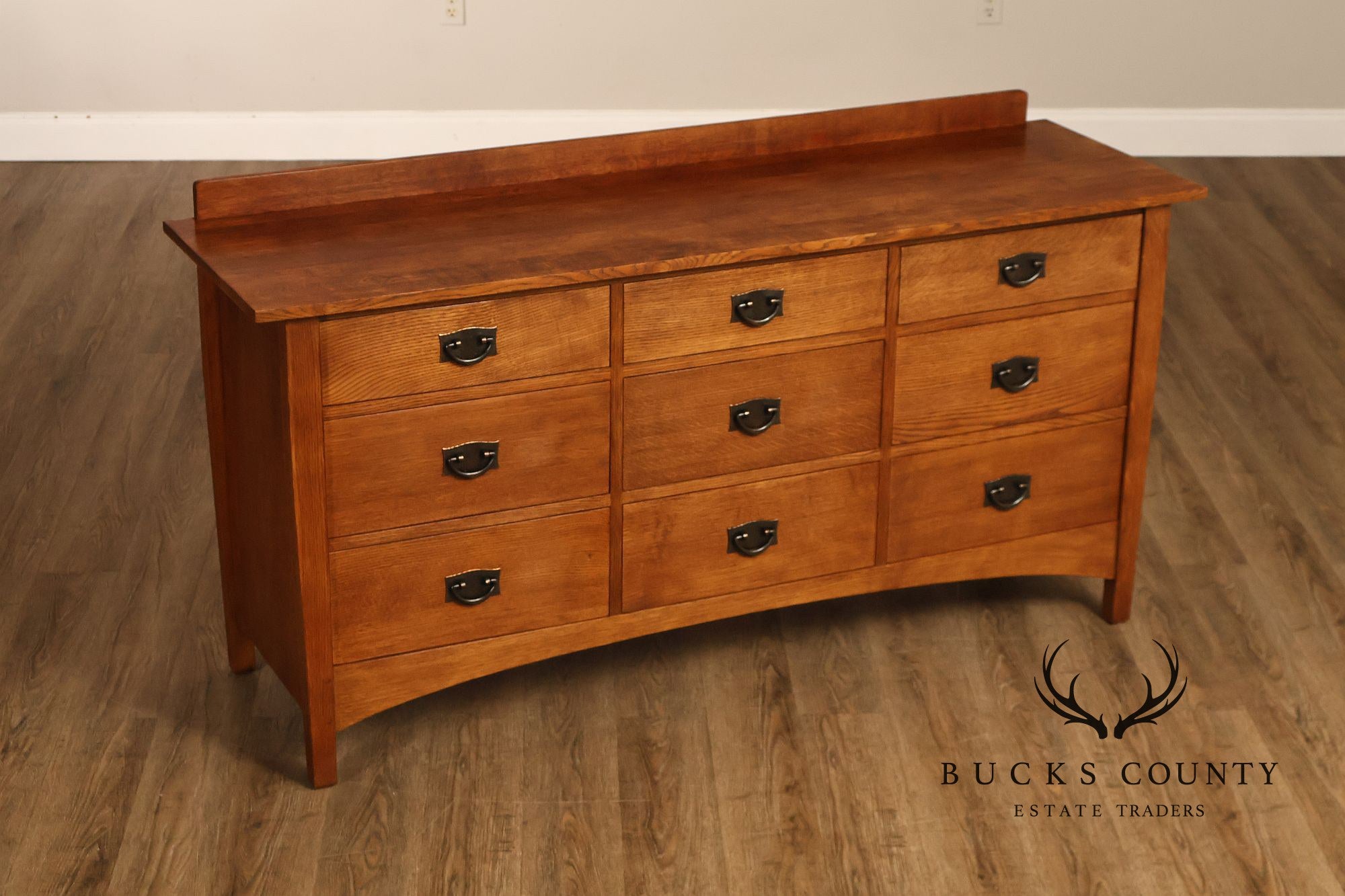Stickley Harvey Ellis Collection Nine Drawer Oak Dresser