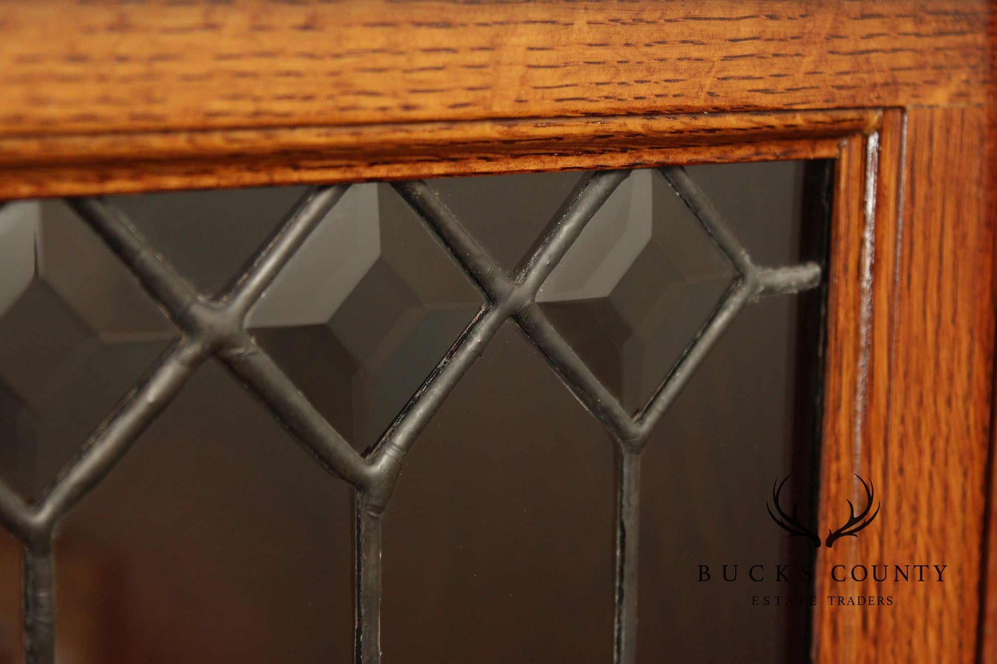 Globe Wernicke Antique Narrow Oak Four-Section Barrister Bookcase