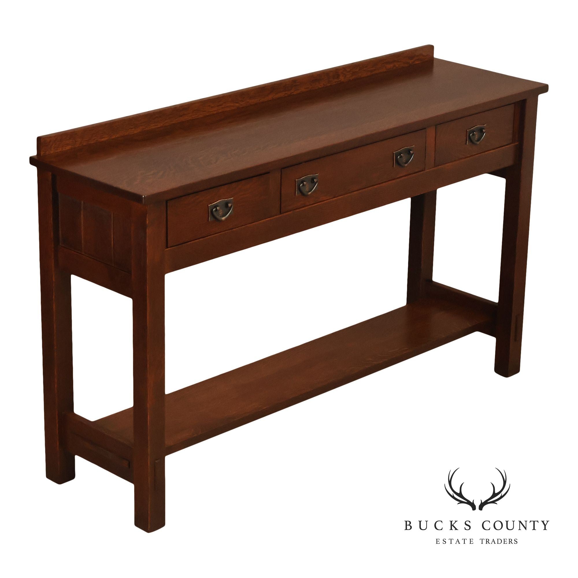 Stickley Mission Collection Oak Console Table Server