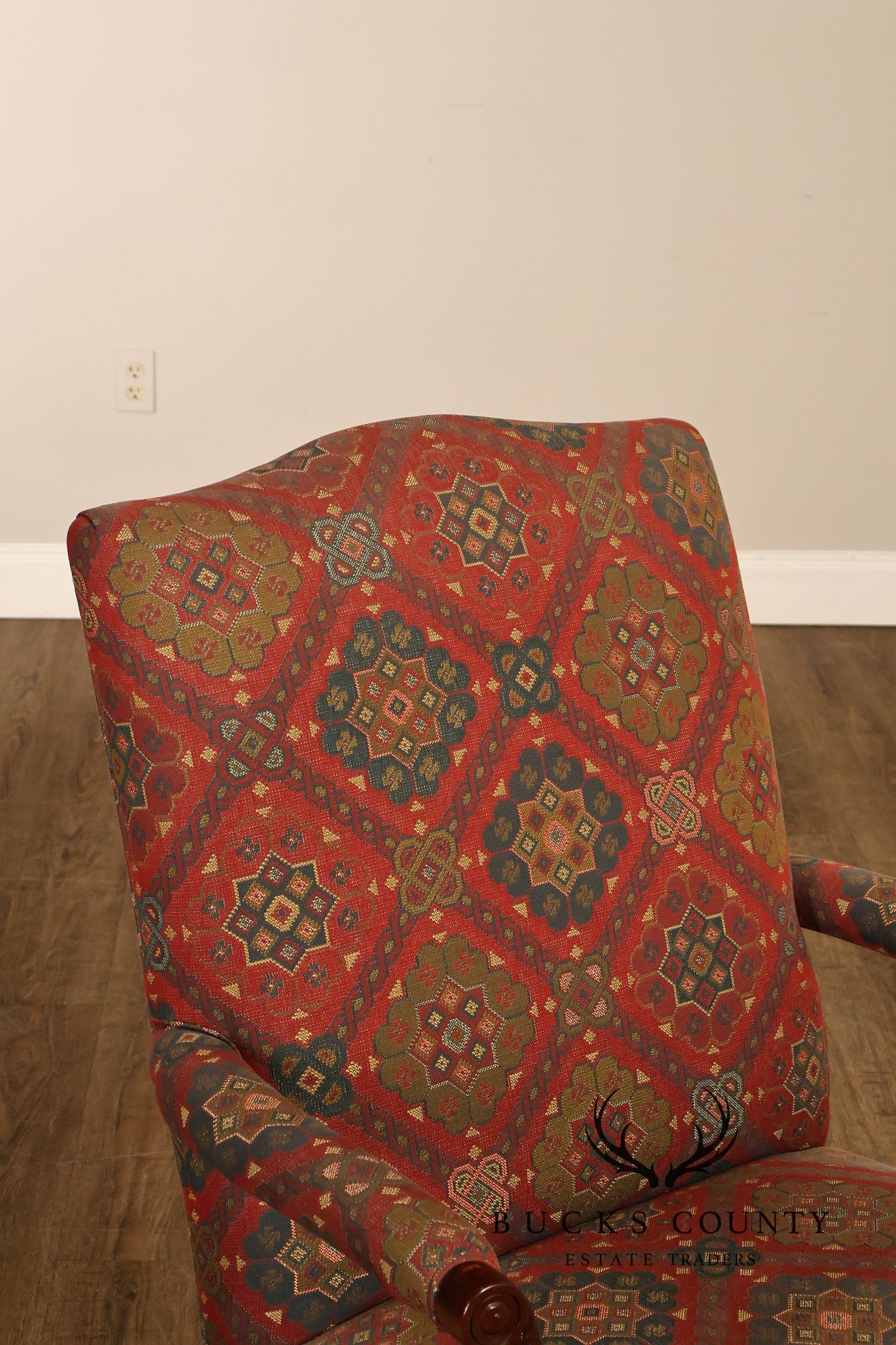 Henredon Chippendale Style Mahogany Library Armchair