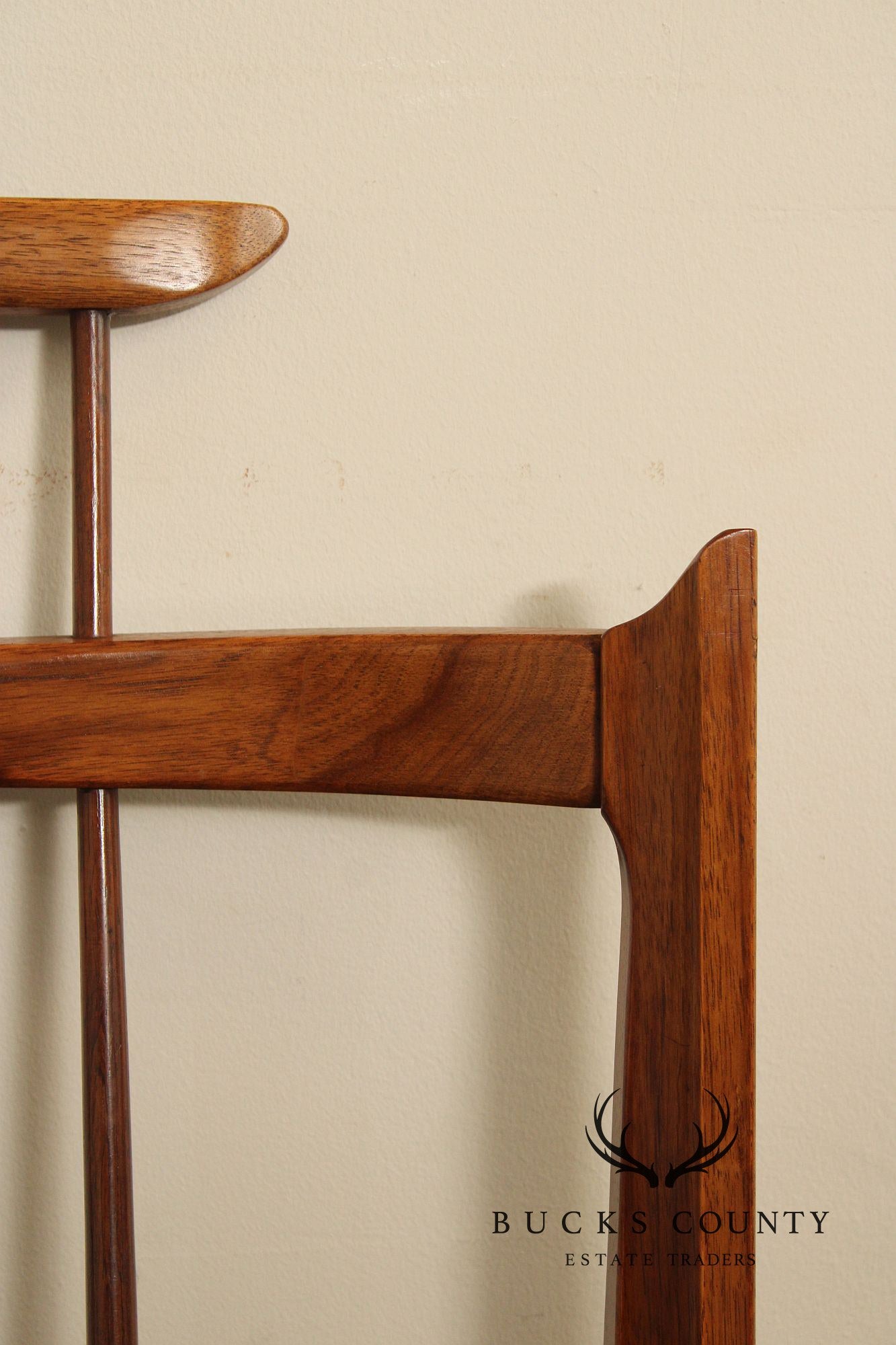 Thomasville Mid Century Modern Black Walnut Full Size Headboard