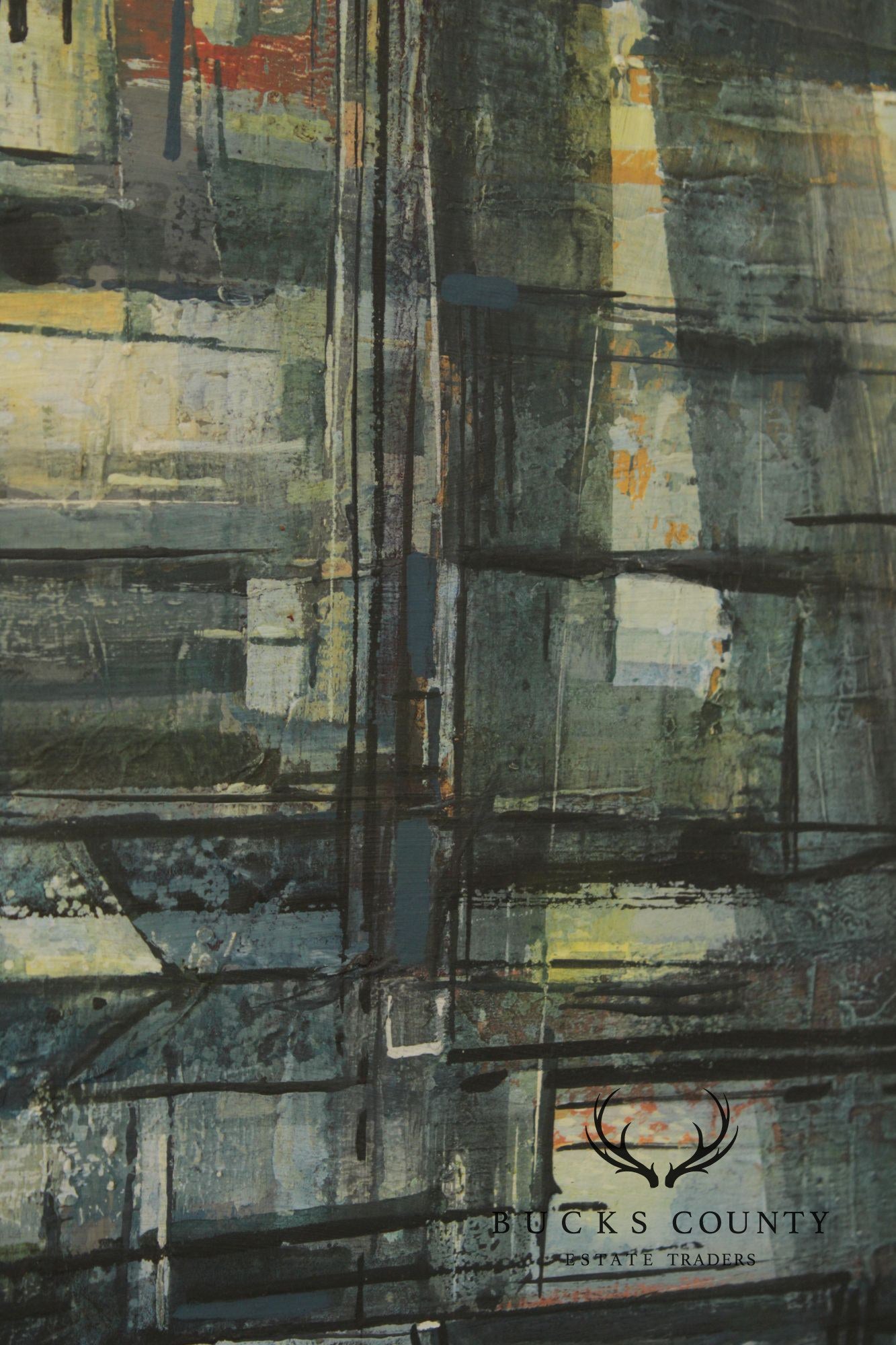 Mervyn Woodrow Modernist Oil Painting