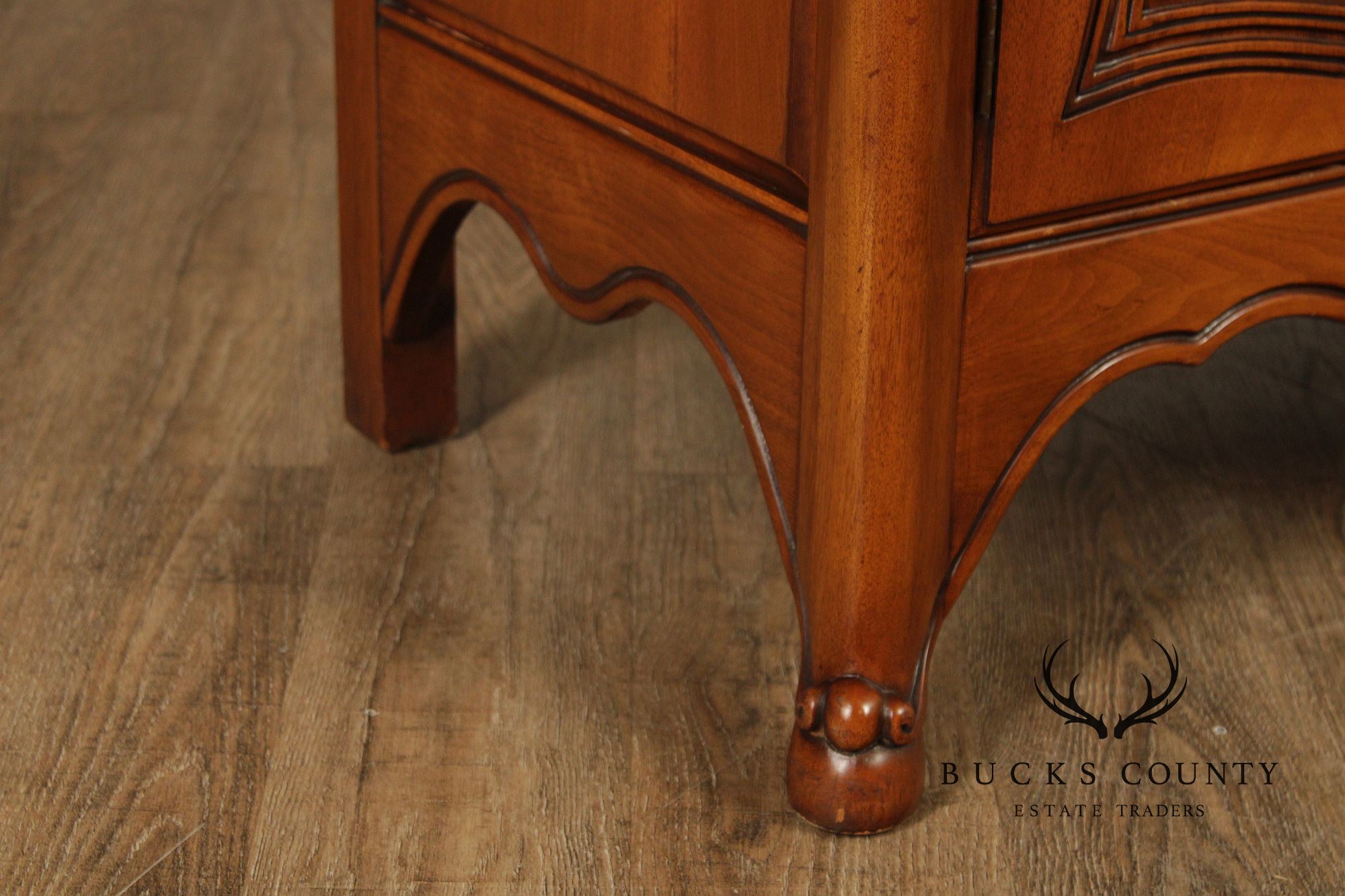 Vintage French Provincial Walnut Sideboard Buffet