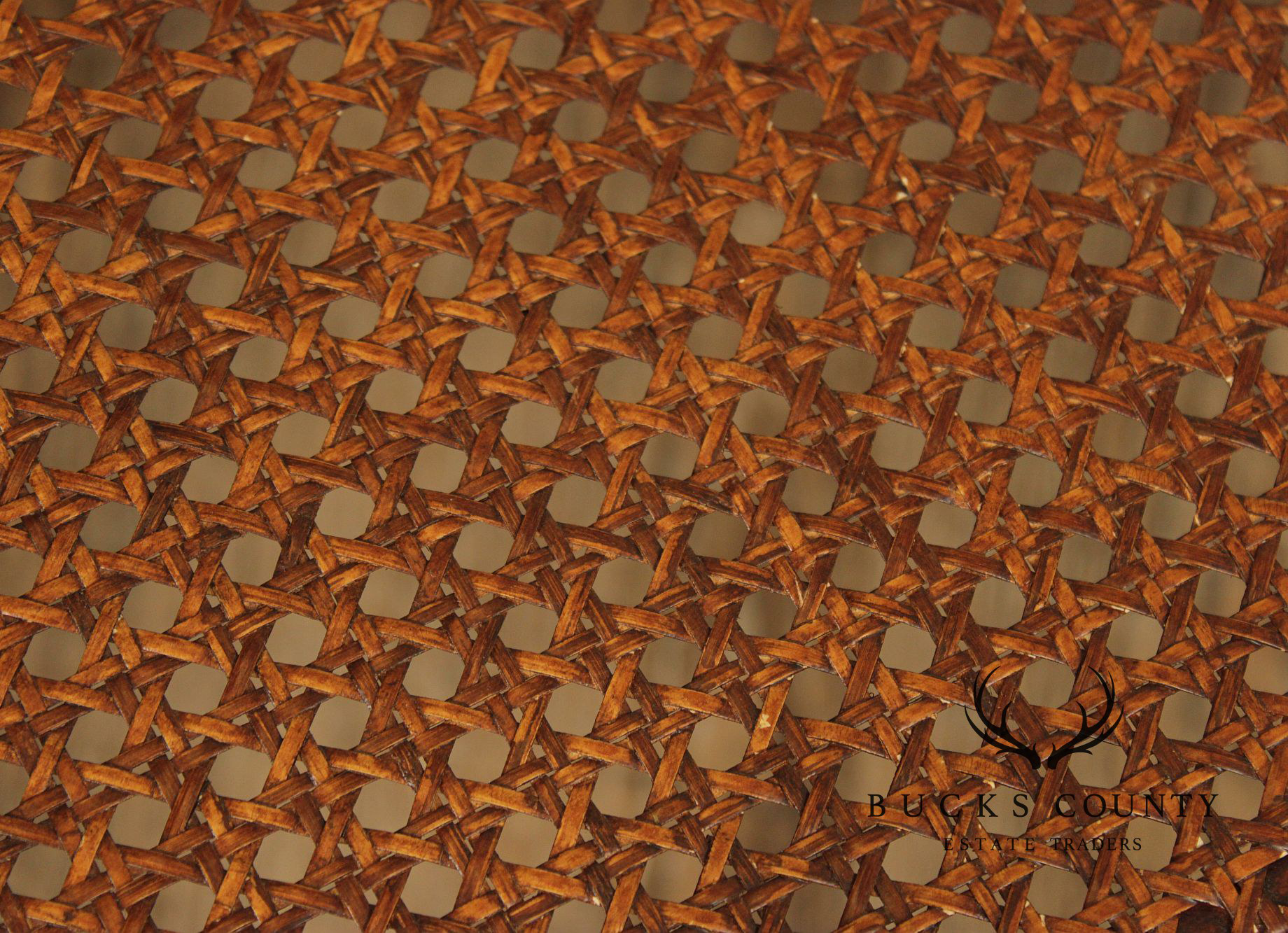 Italian Provincial Style Cane Seat Bench