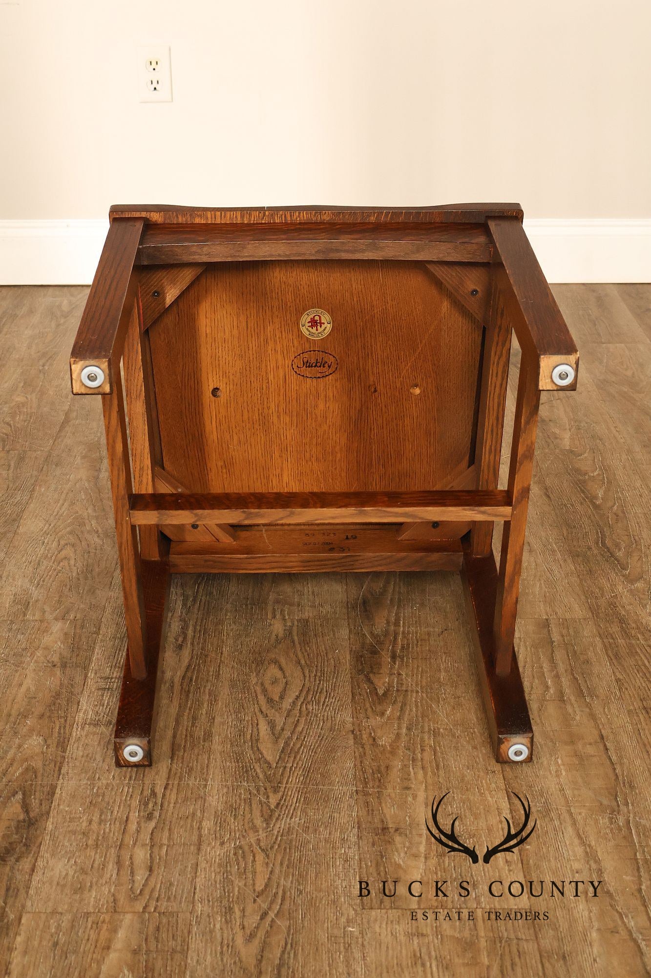 Stickley Mission Collection Set of Six Cottage Oak Dining Chairs