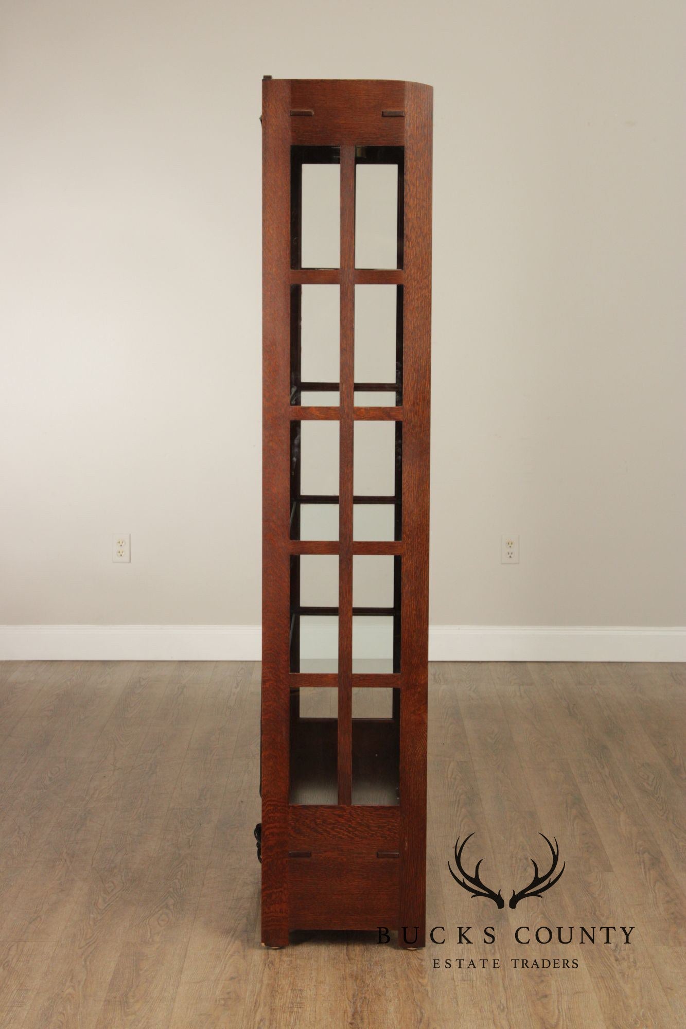 Stickley Mission Collection Oak Display Cabinet