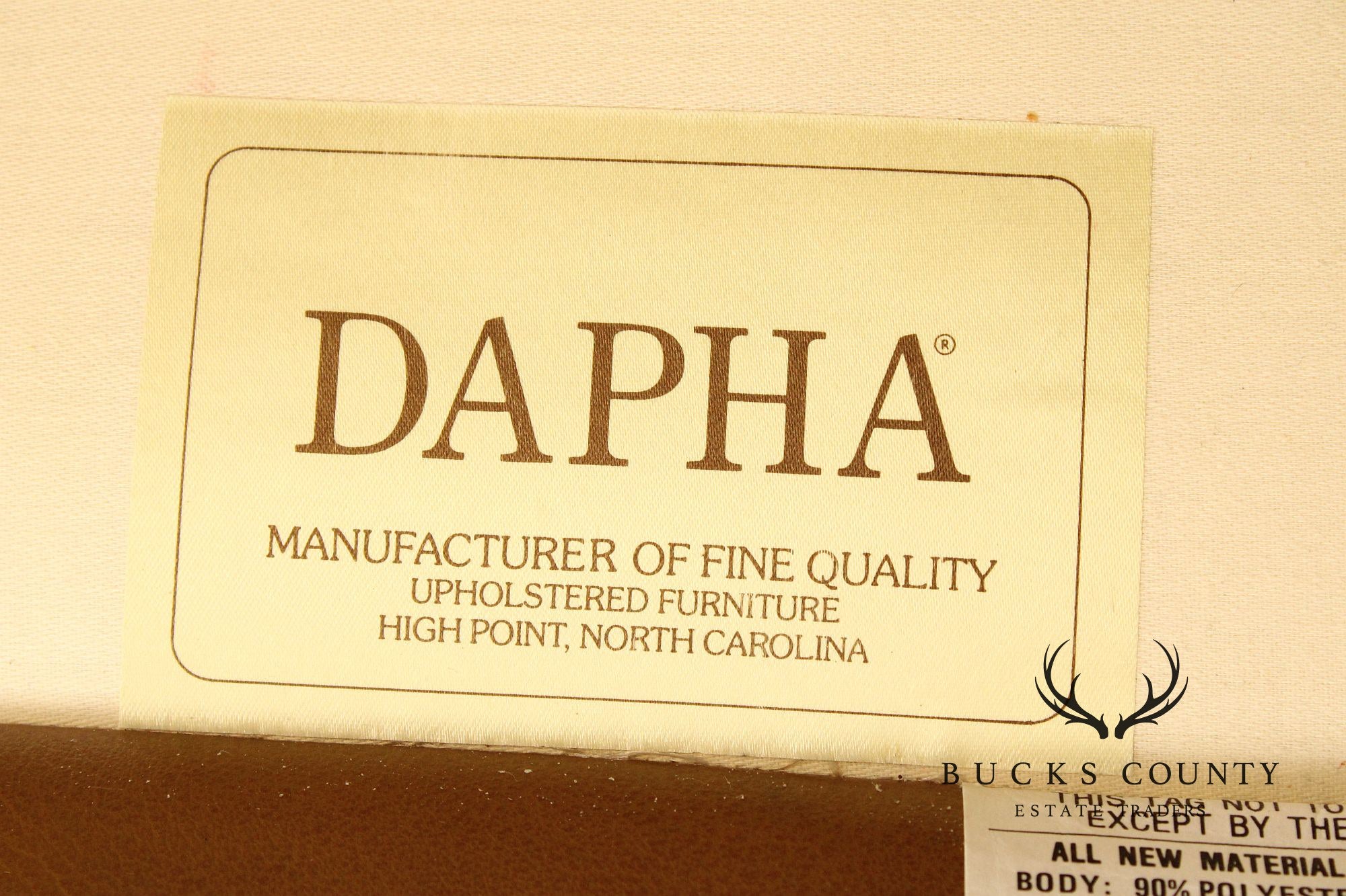 Dapha Chippendale Style Leather Wingback Chair and Ottoman