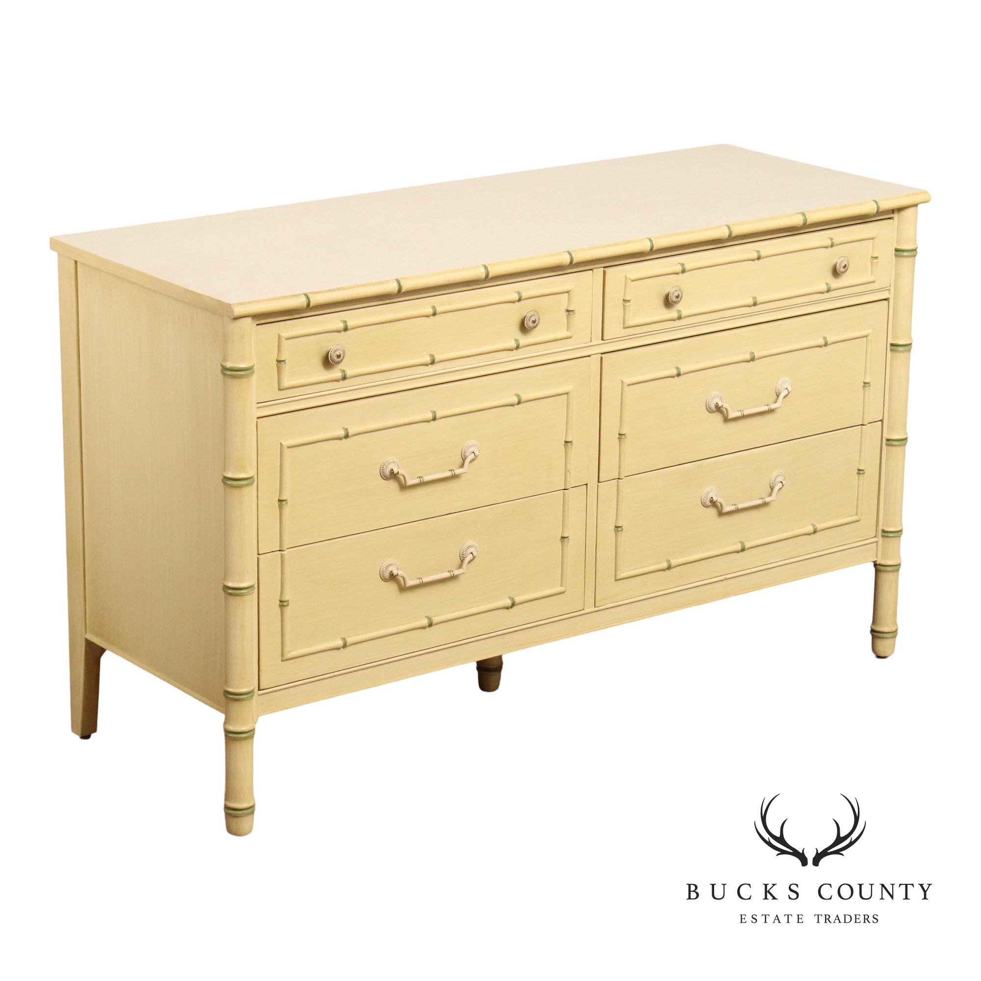 Thomasville Vintage Faux Bamboo Chest of Drawers