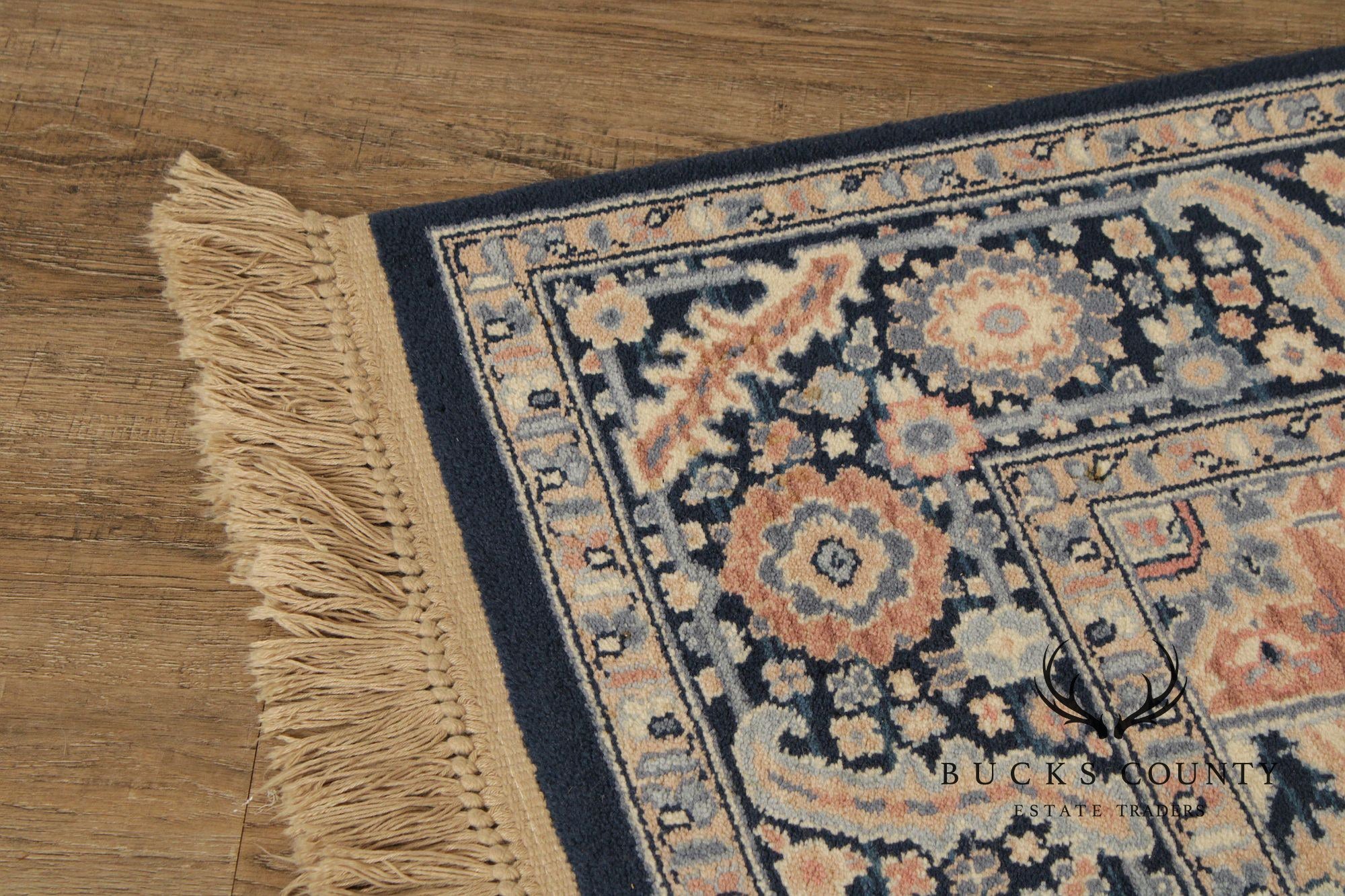 Karastan Blue Heriz Wool Area Rug 5.9 X 9