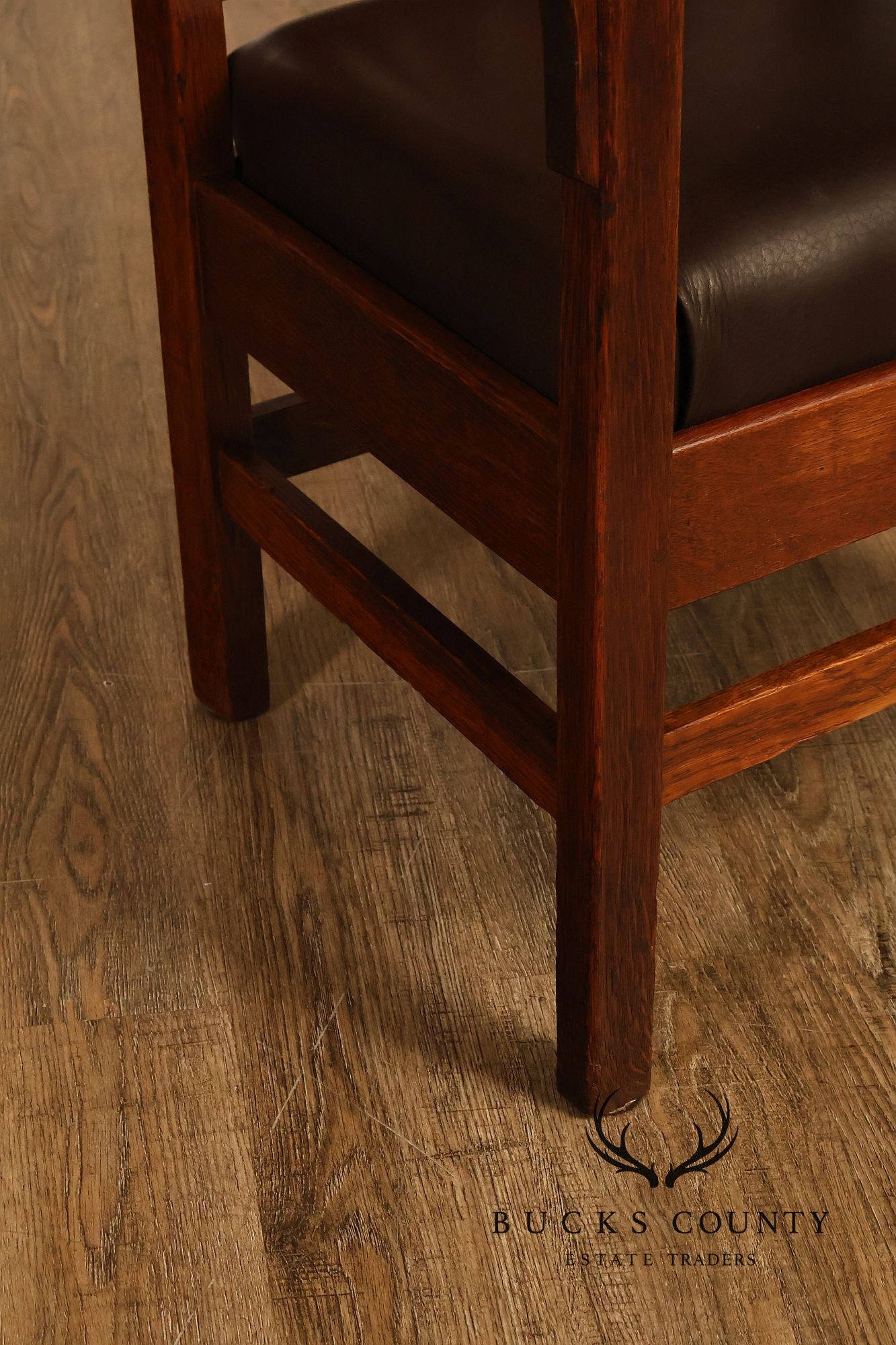 Antique Mission Quarter Sawn Oak Armchair