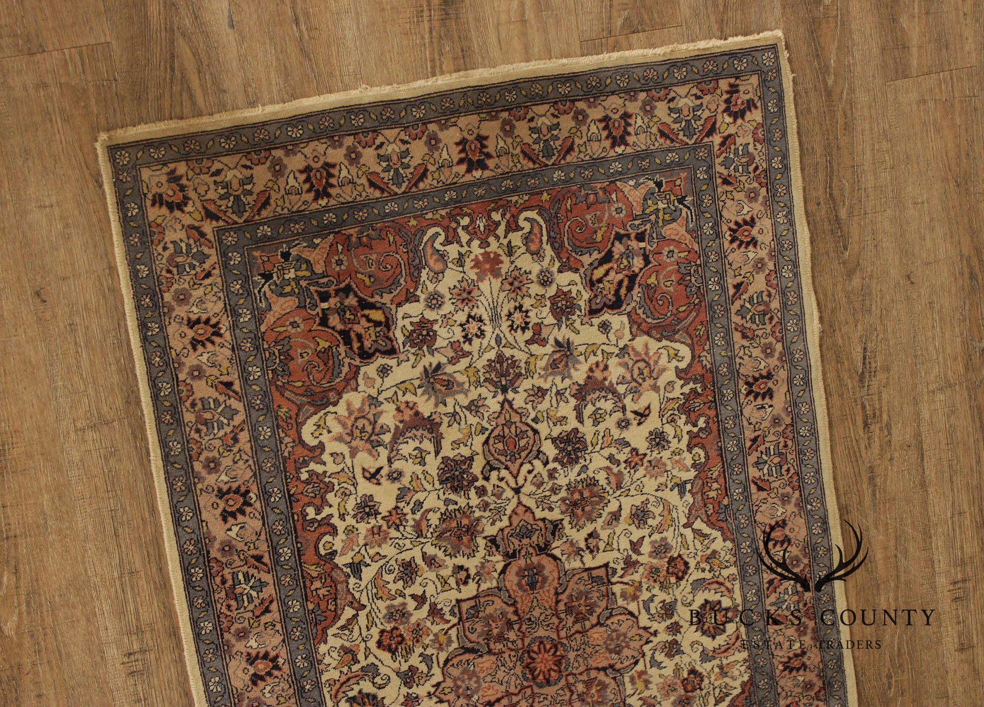 Persian Style Hand-Knotted Wool Area Rug – 2’ x 5’