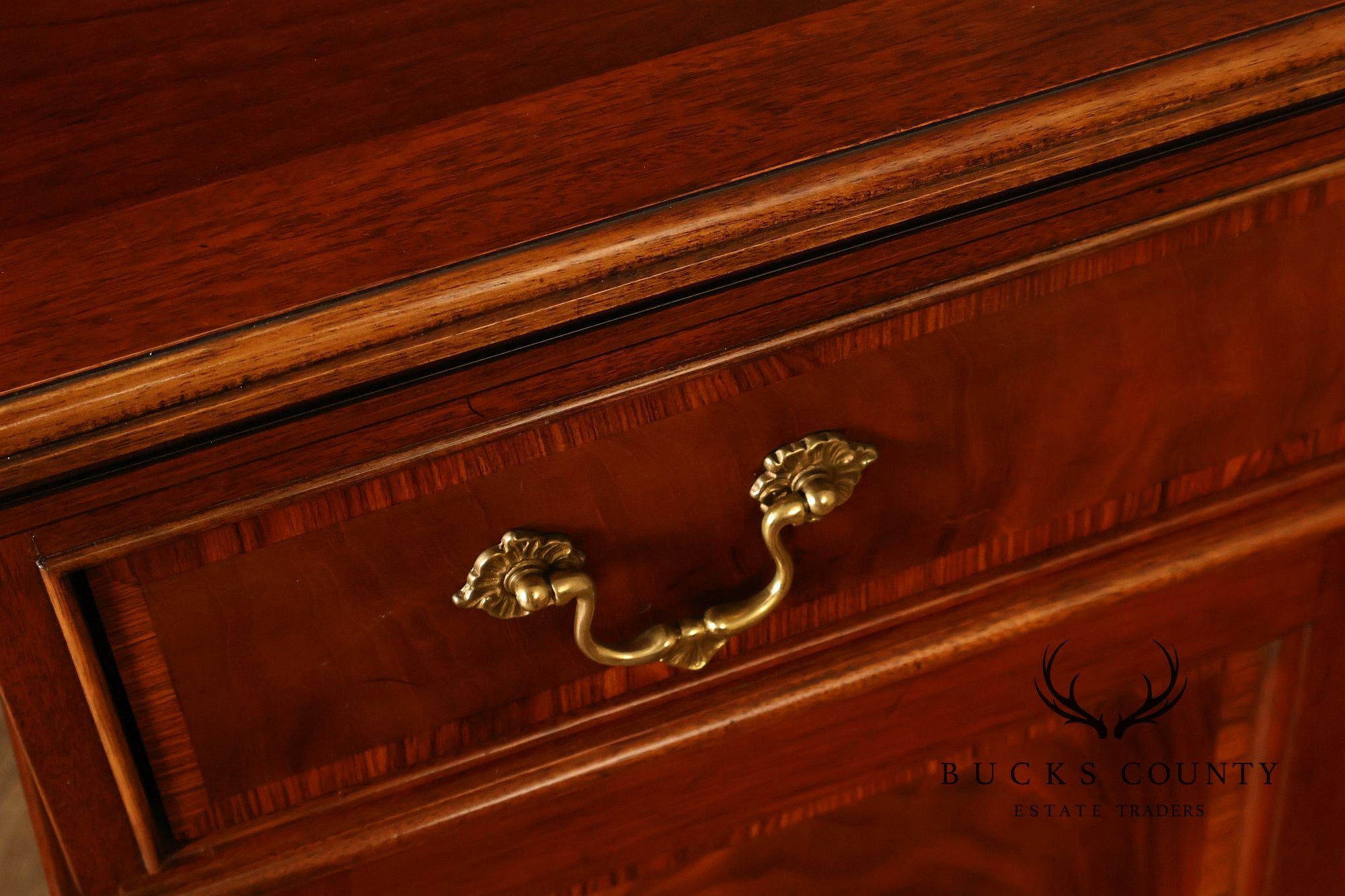 Stickley Traditional Mahogany Flip-Top Server Cabinet