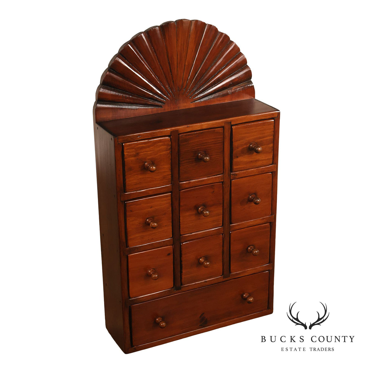 Stephen Von Hohen Bucks County Collection Colonial Style Pine Spice Cabinet