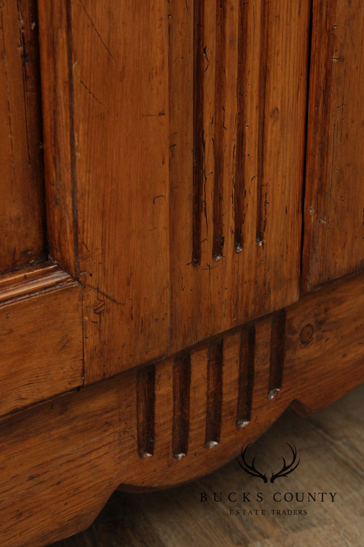 Antique Country French Pine Two Door Sideboard