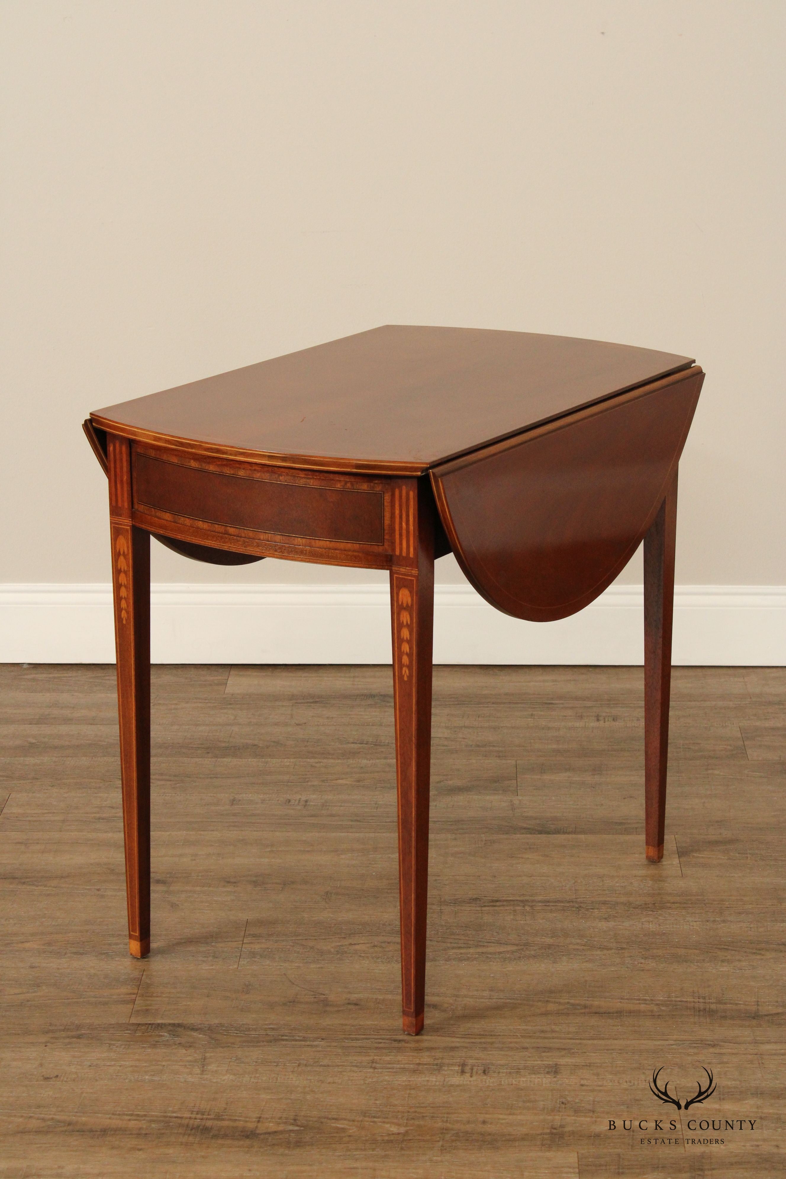 Federal Style Inlaid Mahogany Pembroke Side Table