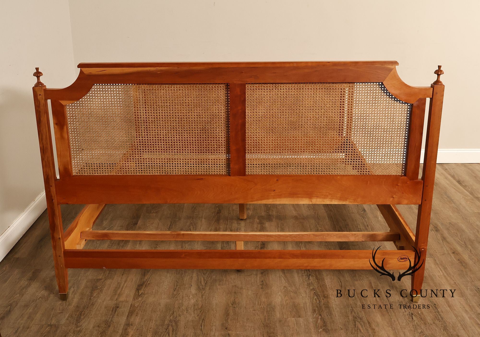 Stickley French Directoire Style Cherry And Cane California King Bed