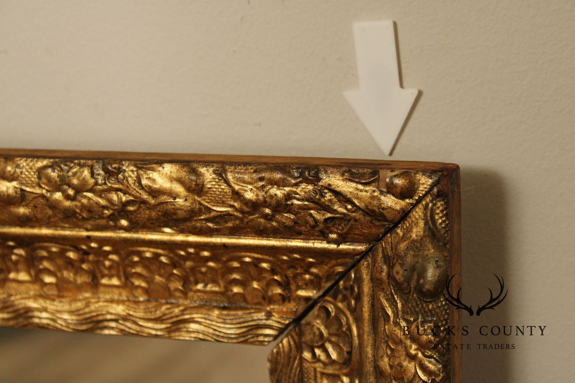 French Rococo Style Giltwood Carved Wall Mirror