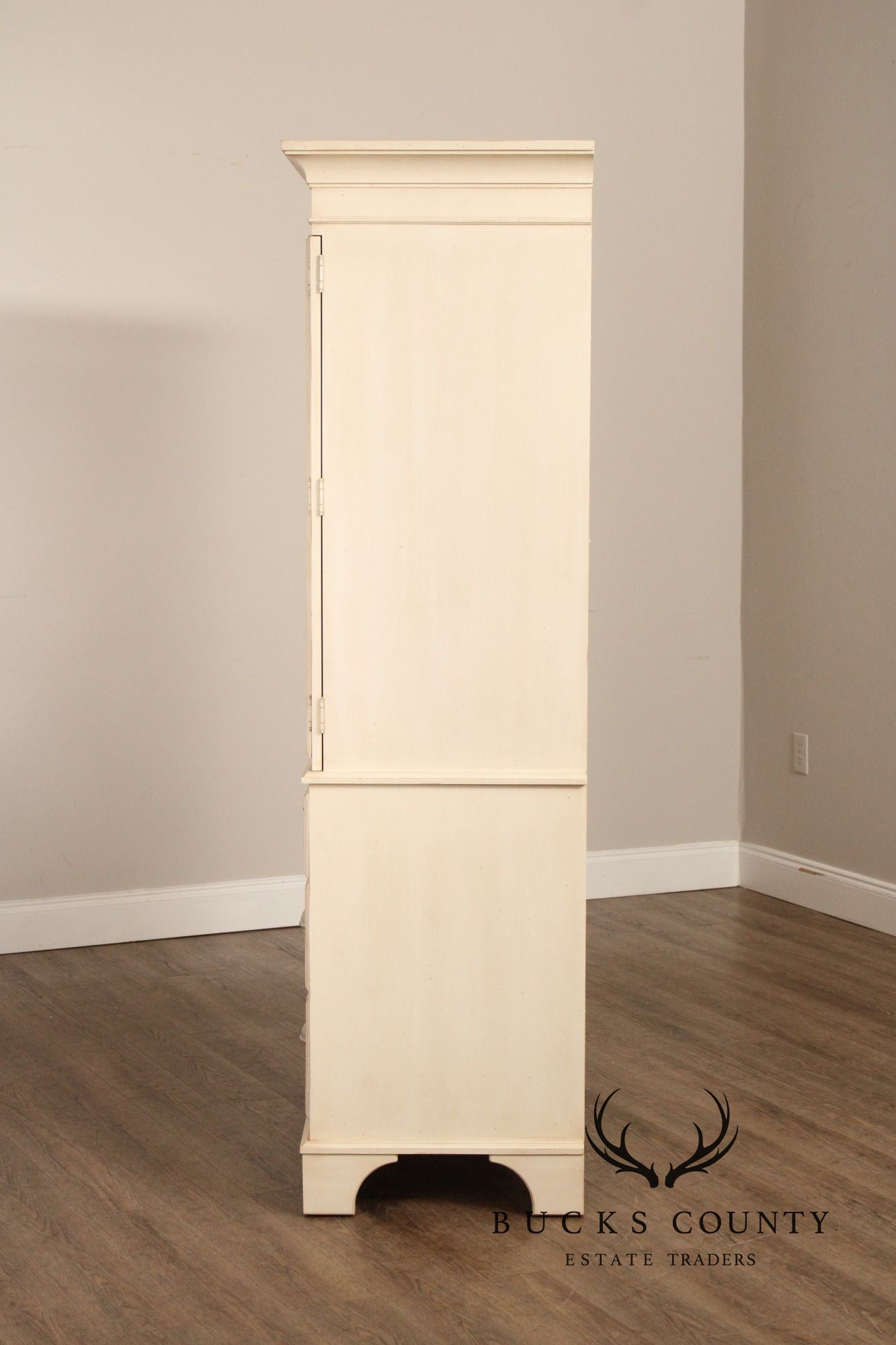 Ethan Allen Swedish Home Collection Painted Armoire Cabinet