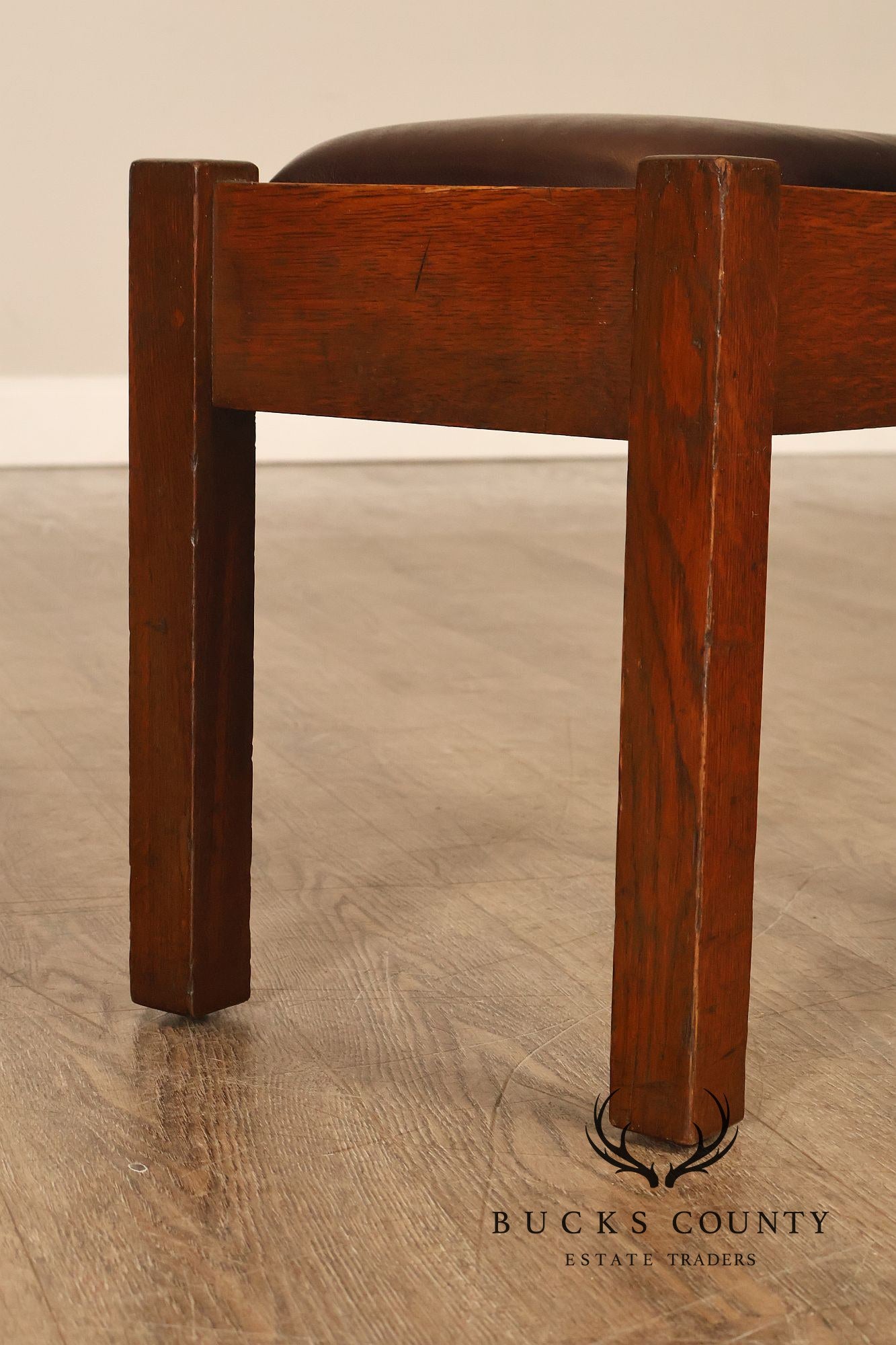 Antique Stickley Brothers Mission Oak Footstool Ottoman